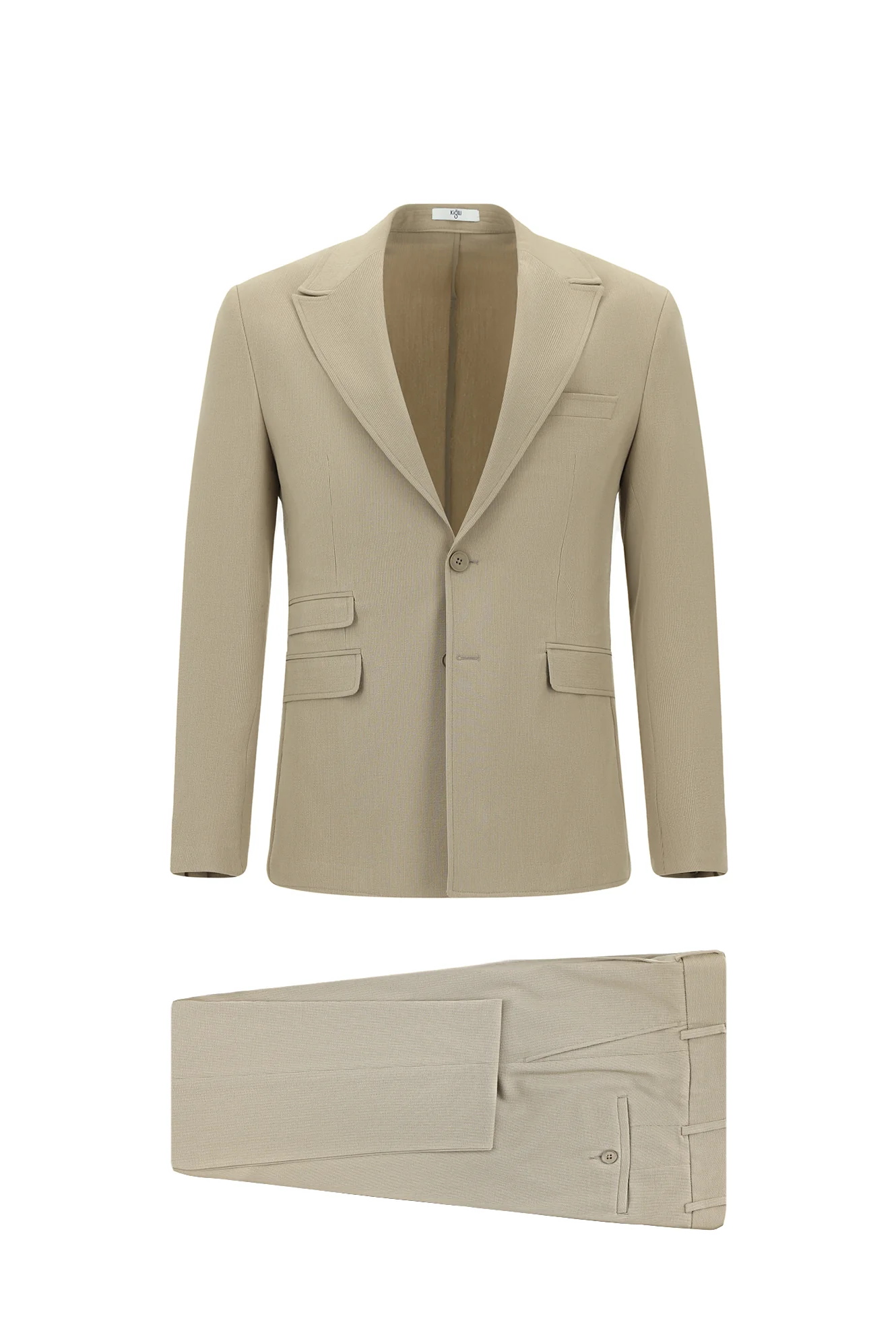 Orta Vizon 7 Drop Super Slim Fit Eksra Dar Kesim Çizgili Takım Elbise