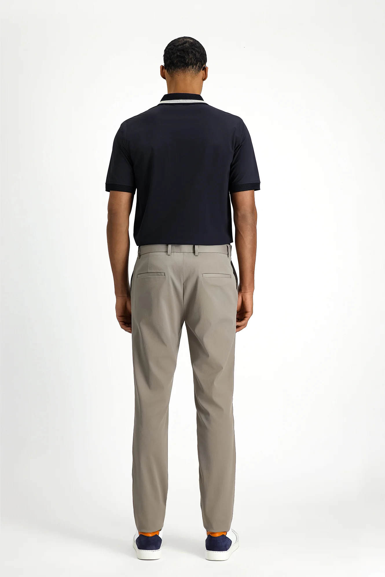 Orta Vizon Techno-Line Super Slim Fit Ekstra Dar Kesim Likralı Klasik Kumaş Pantolon - Image 4