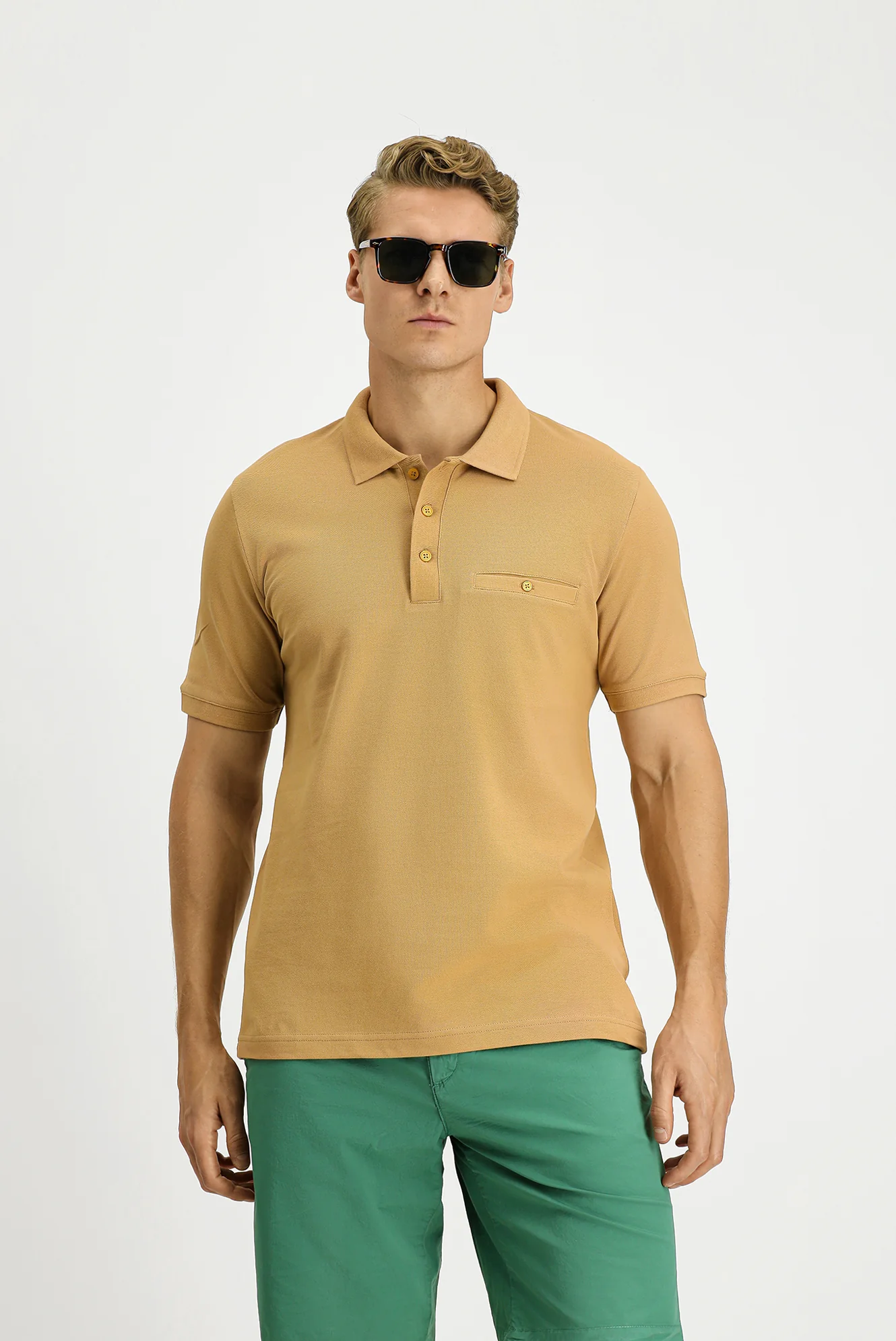 Safari Regular Fit Pamuk Cepli Polo Yaka Tişört