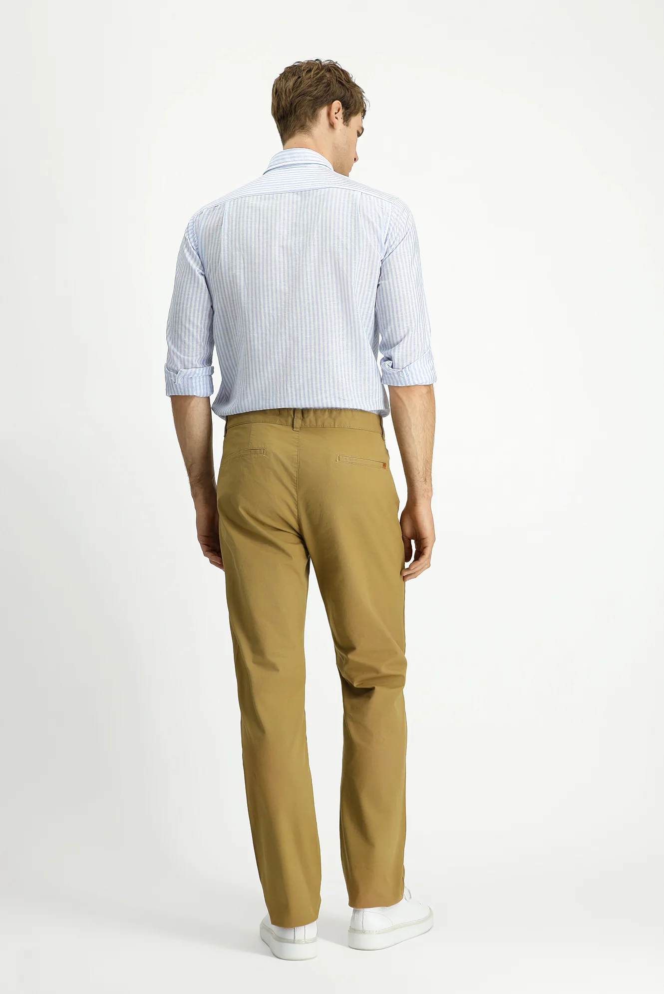 Safari Slim Fit Dar Kesim Likralı Kanvas / Chino Pantolon - Image 4