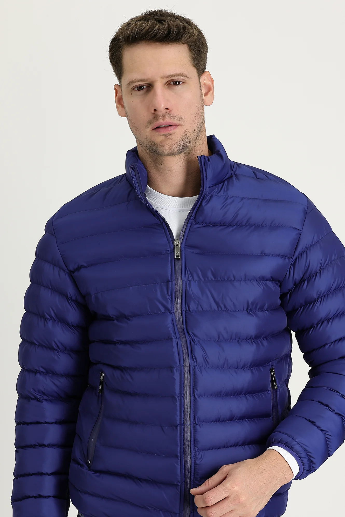 Saks Mavi Kapitone Spor Mont - Image 2
