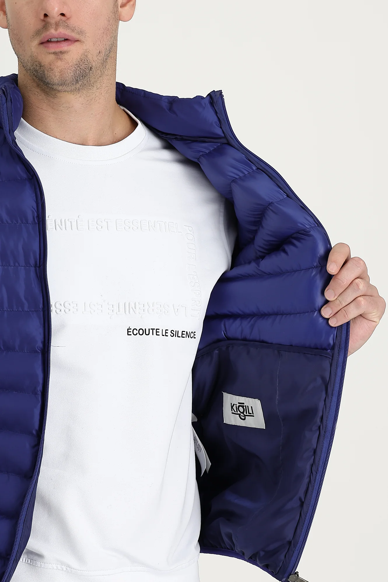 Saks Mavi Kapitone Spor Mont - Image 4