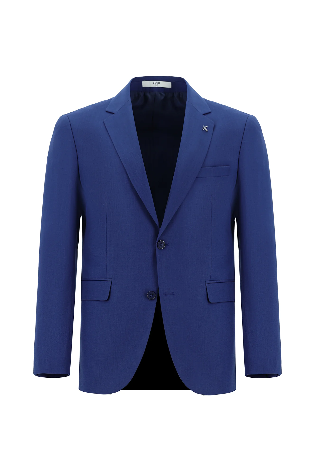 Saks Mavi 7 Drop Slim Fit Dar Kesim Takım Elbise - Image 2