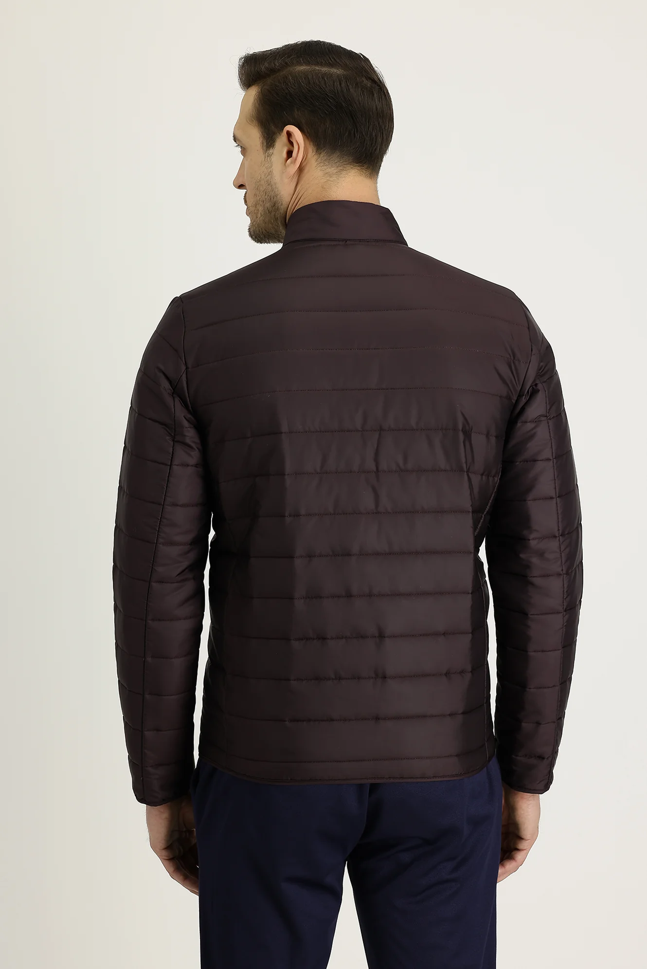 Şarap Bordo Kapitone Spor Mont - Image 3
