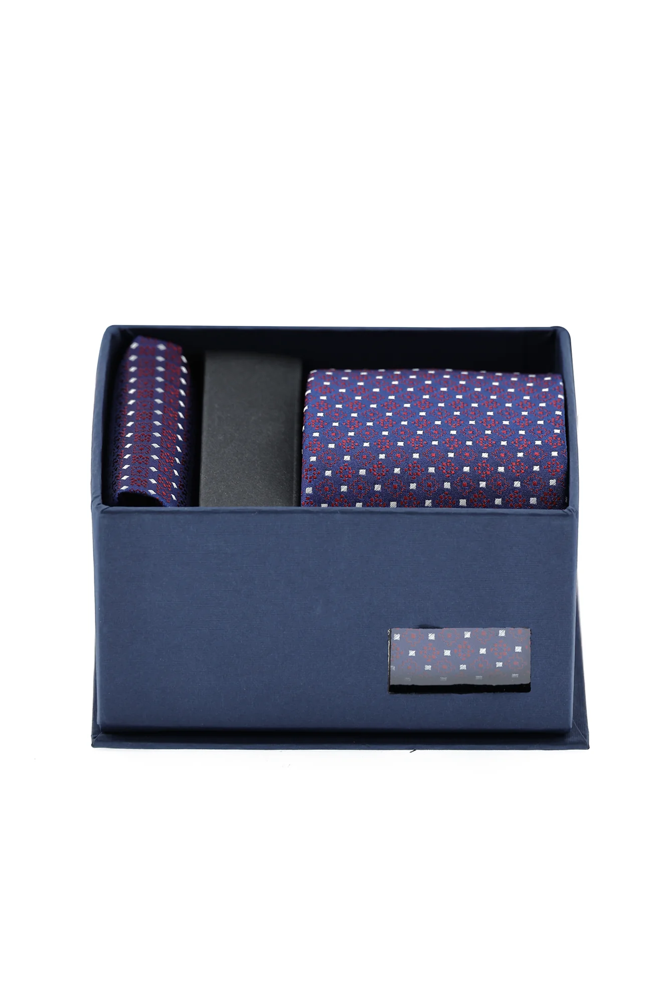 Siyah 2'li Kravat Mendil Set