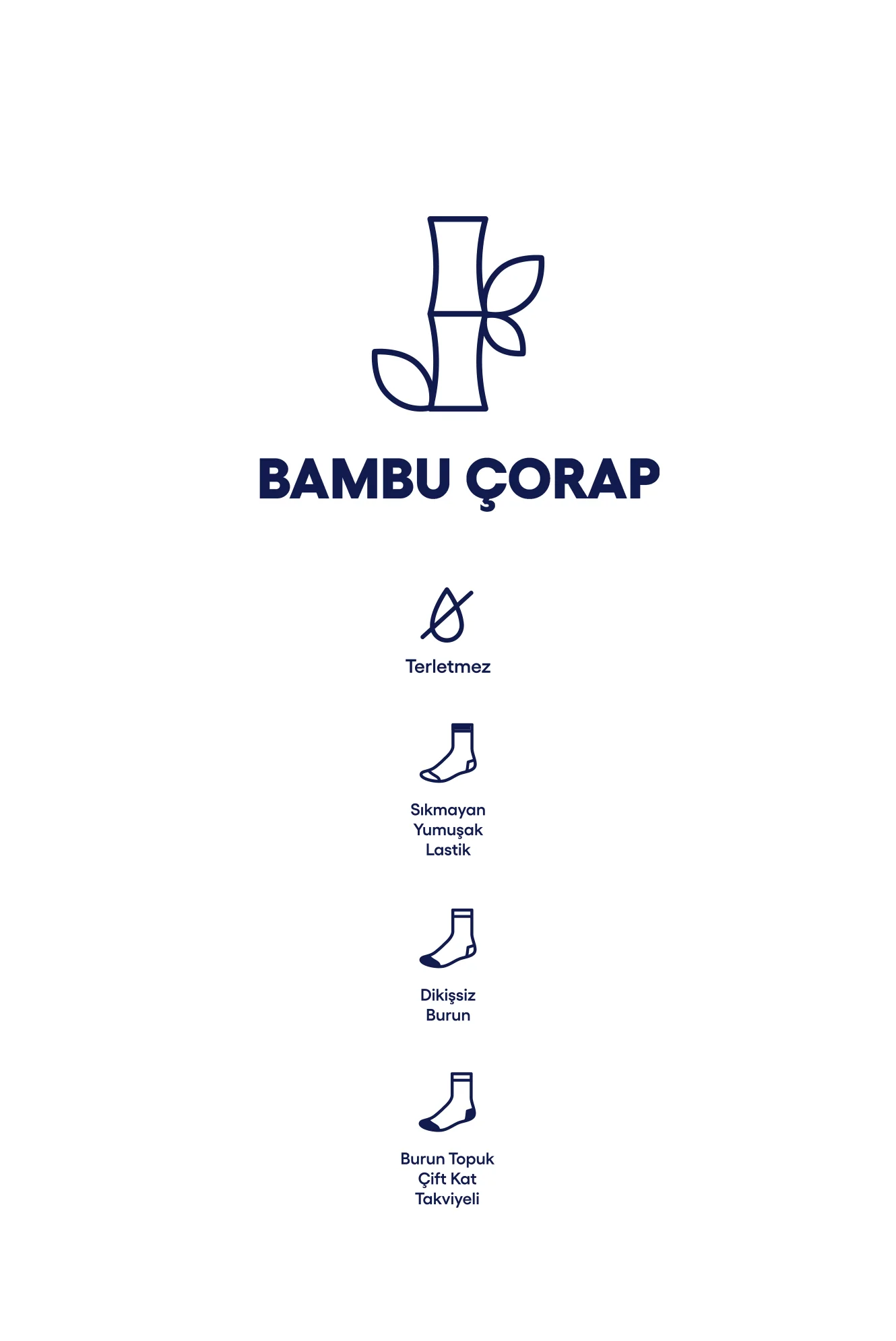 Siyah 3'lü Bambu Karışımlı Düz Çorap Hediye Kutulu Set - Image 6
