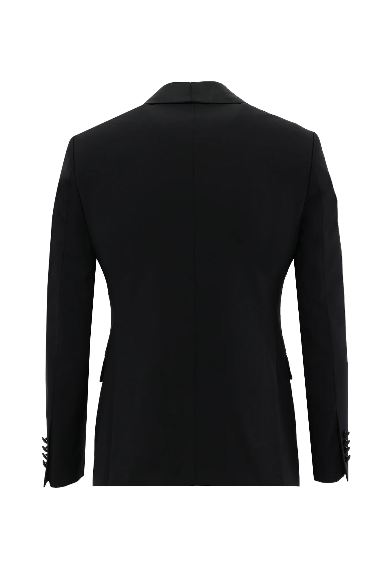 Siyah 7 Drop Slim Fit Dar Kesim Smokin & Damatlık - Image 3