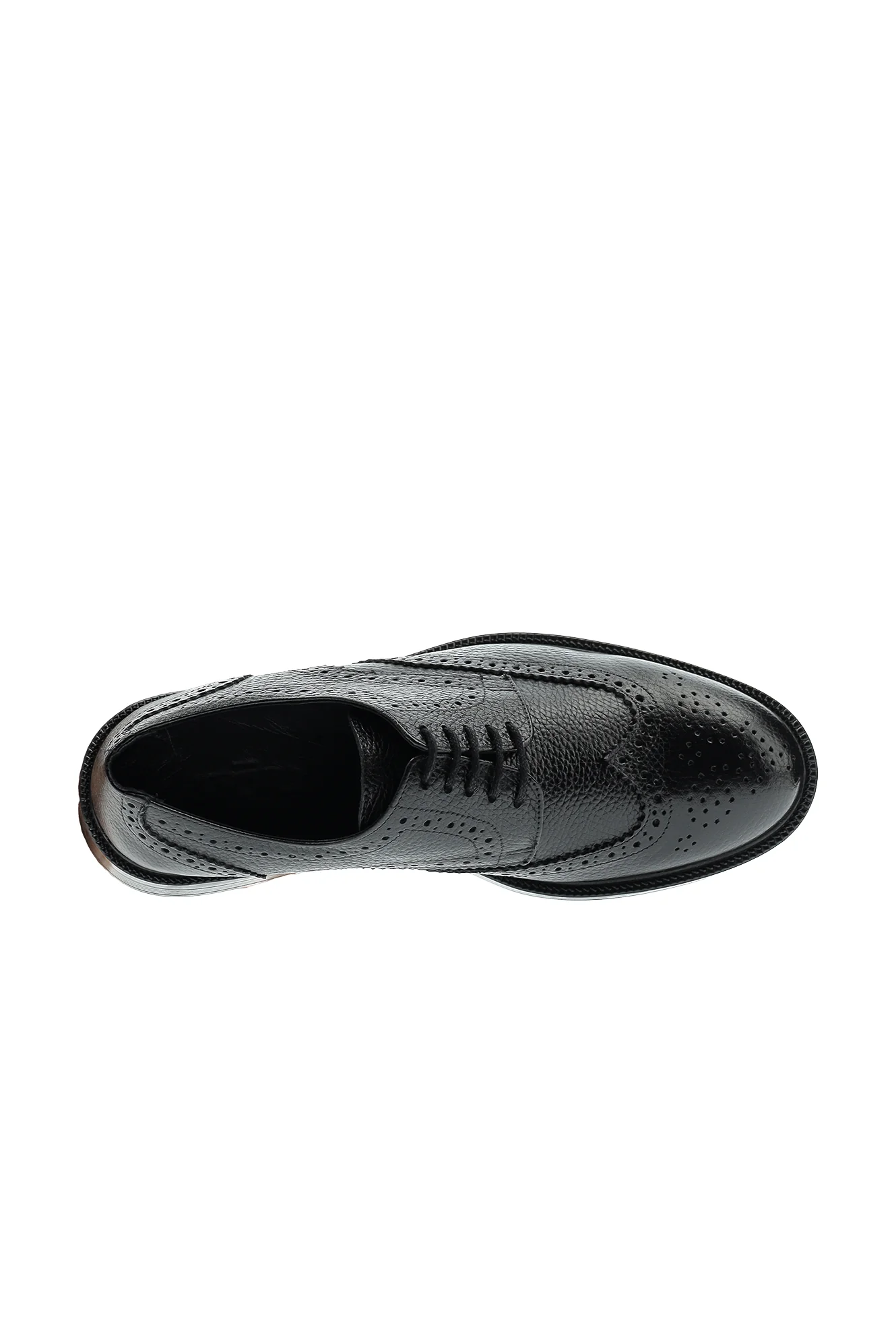 Siyah Casual Deri Ayakkabı - Image 6