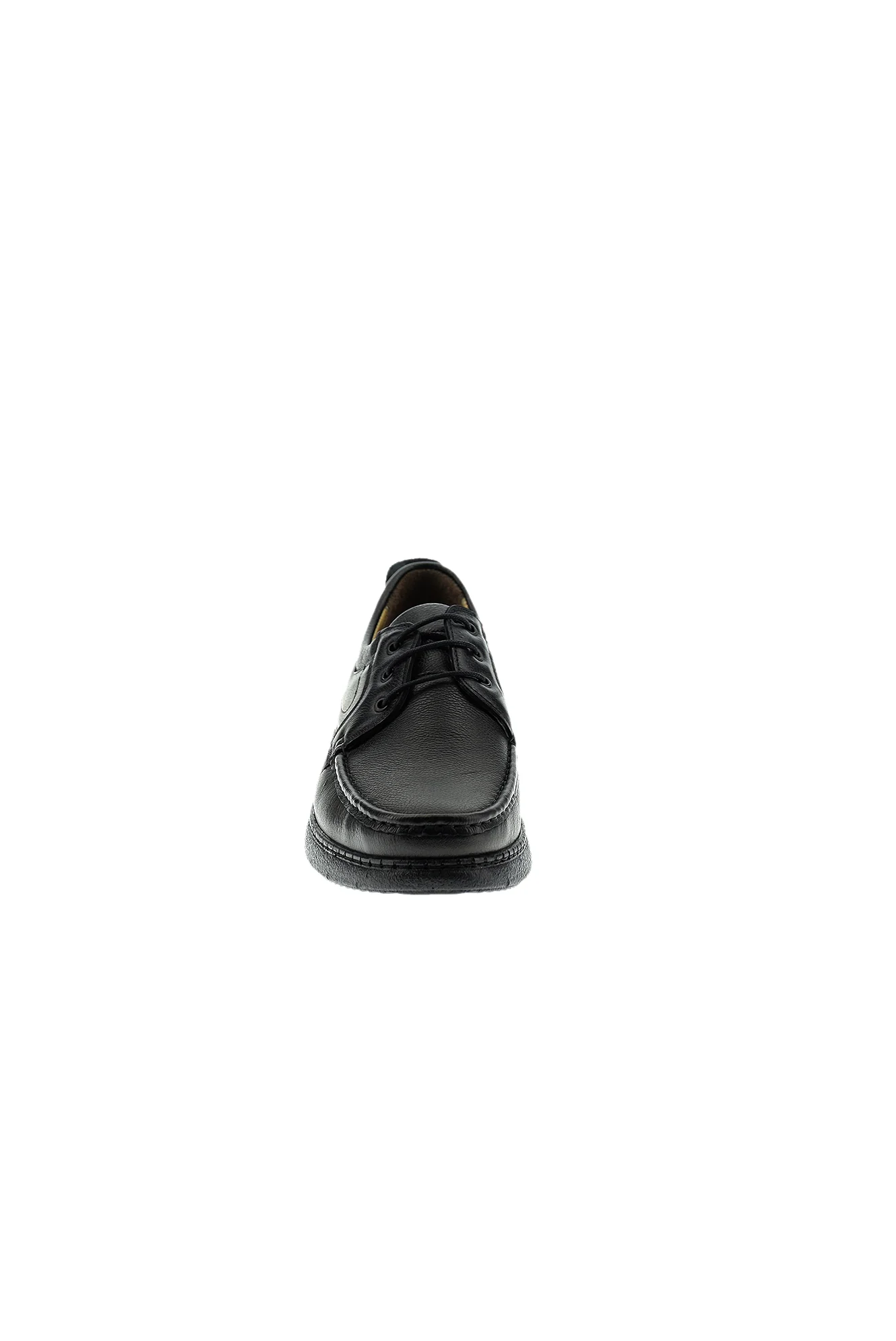 Siyah Casual Deri Ayakkabı - Image 3