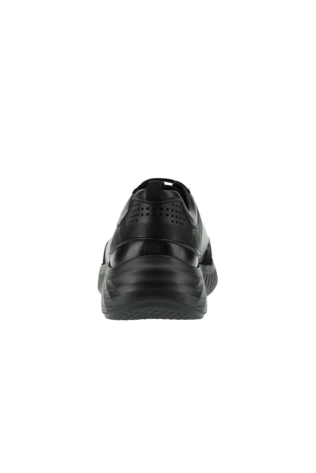 Siyah Spor Günlük Sneaker Deri Ayakkabı - Image 5