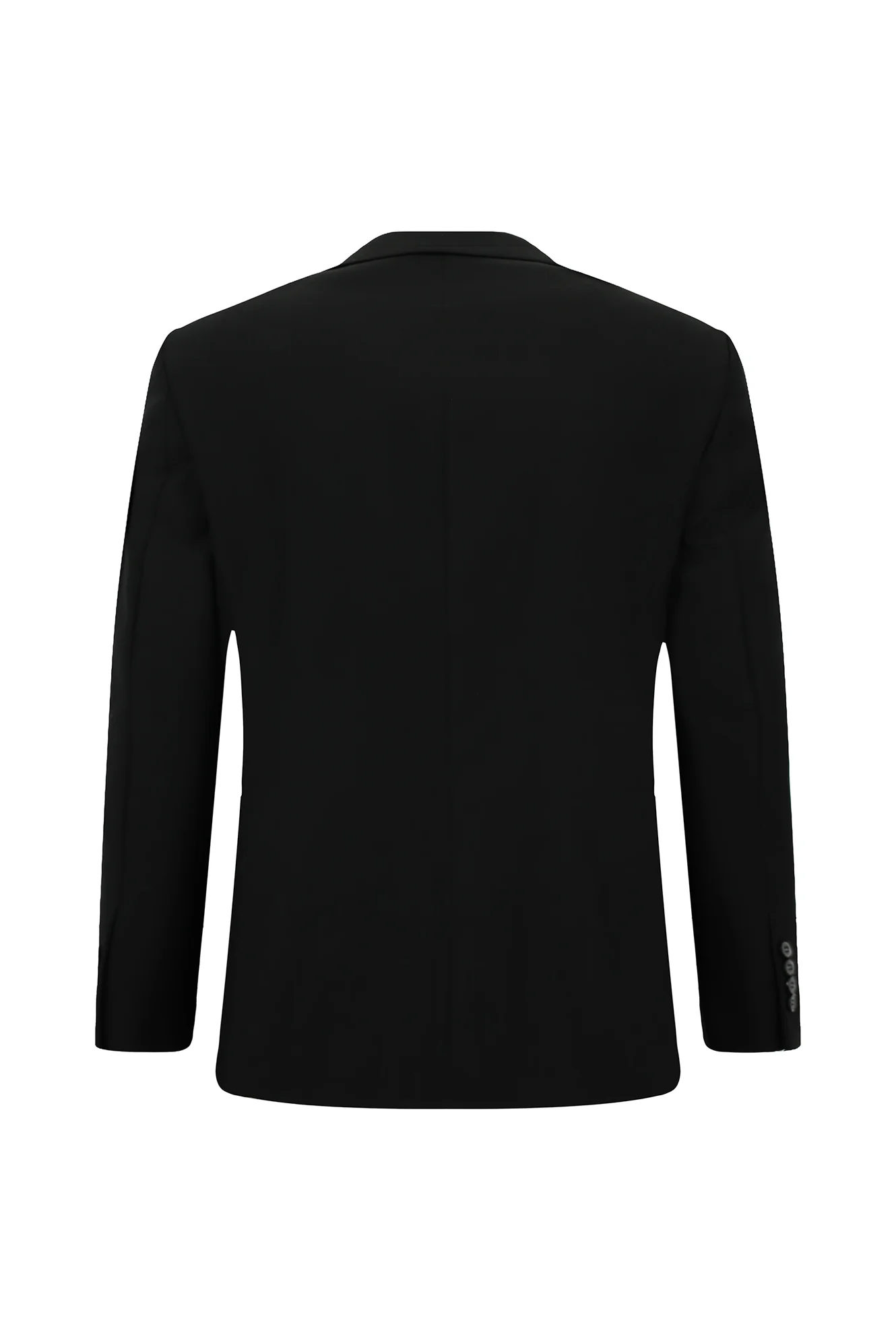 Siyah 4 Drop Relaxed Fit Rahat Kesim Desenli Takım Elbise - Image 3