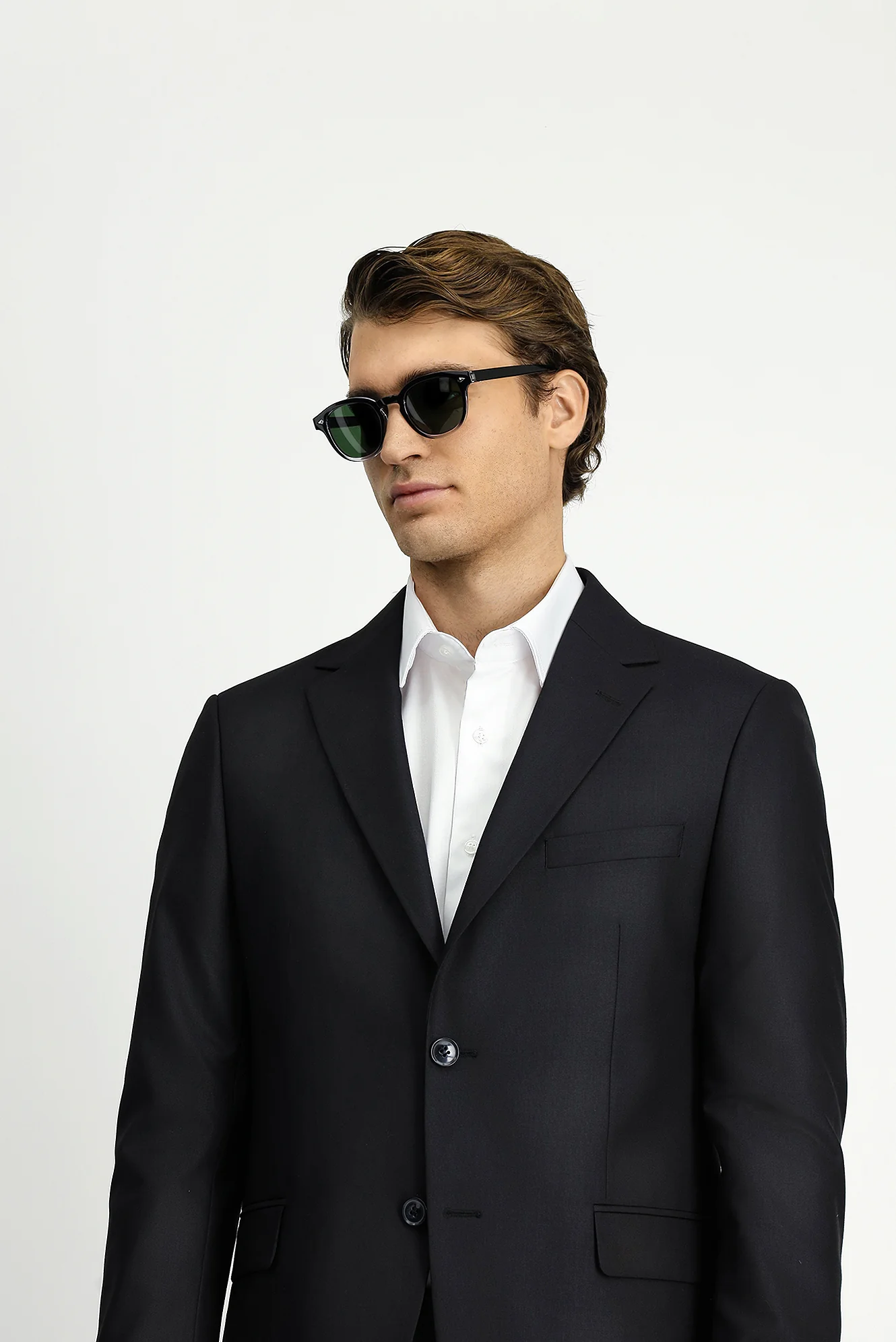 Siyah 6 Drop Regular Fit Standart Kesim Mono Yaka Takım Elbise - Image 6