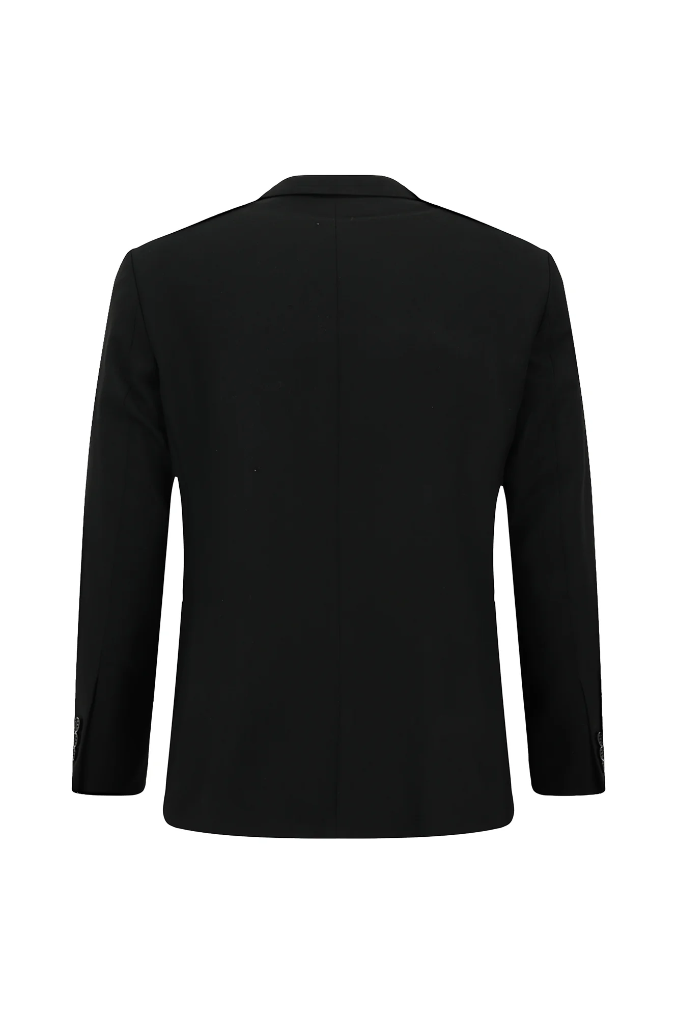 Siyah 4 Drop Relaxed Fit Rahat Kesim Desenli Takım Elbise - Image 3