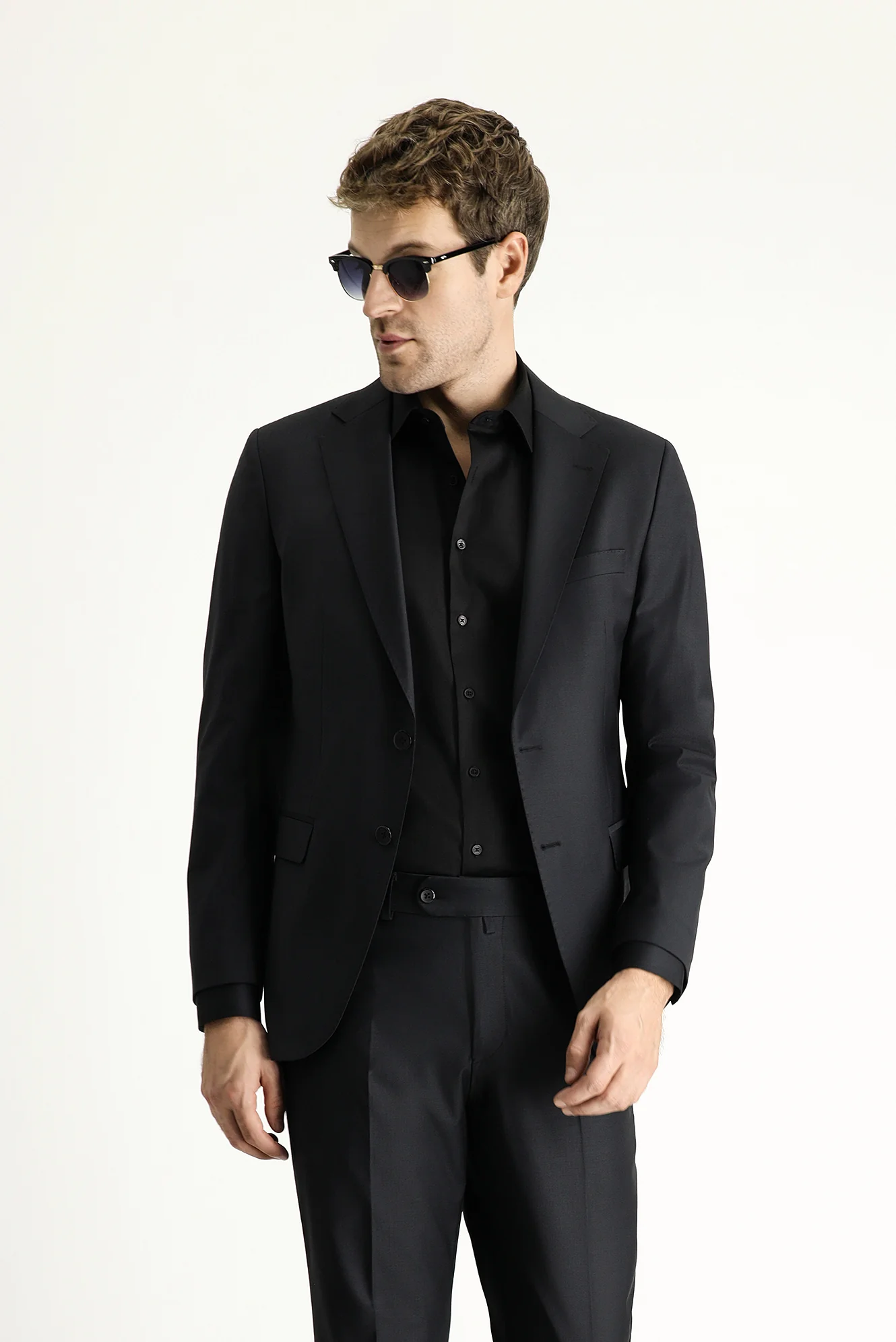 Siyah 6 Drop Regular Fit Standart Kesim Takım Elbise - Image 2