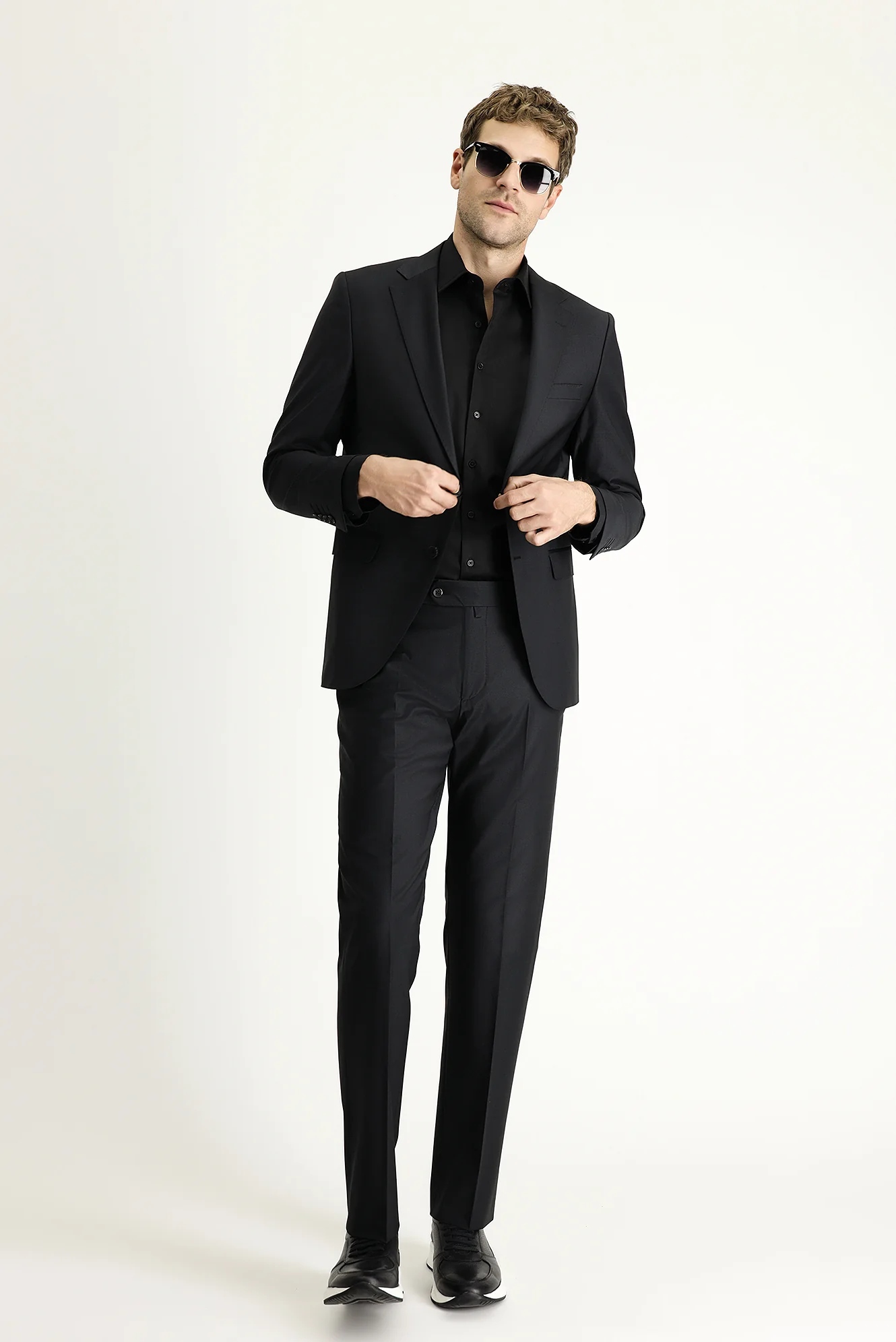 Siyah 6 Drop Regular Fit Standart Kesim Takım Elbise - Image 3