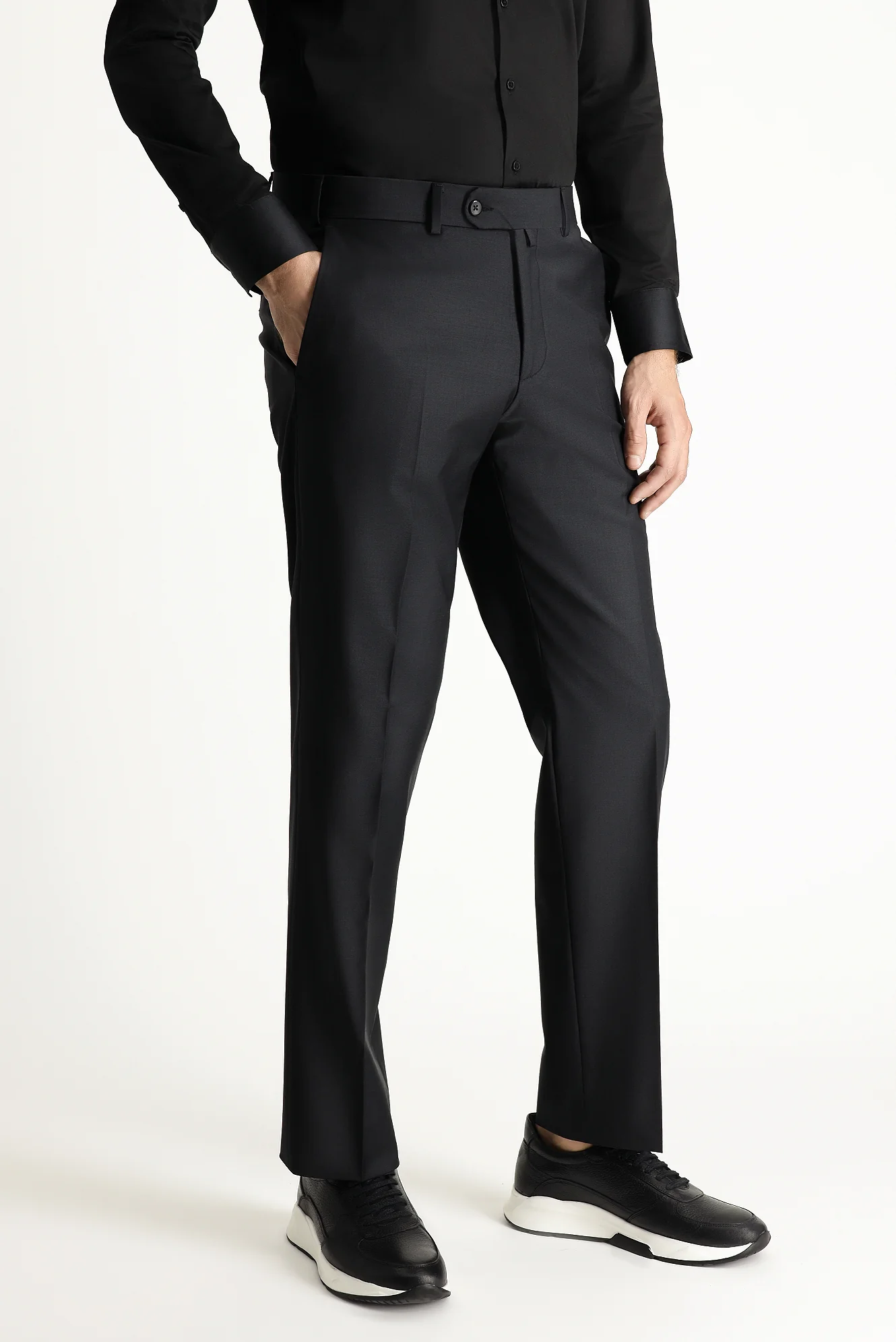 Siyah 6 Drop Regular Fit Standart Kesim Takım Elbise - Image 5