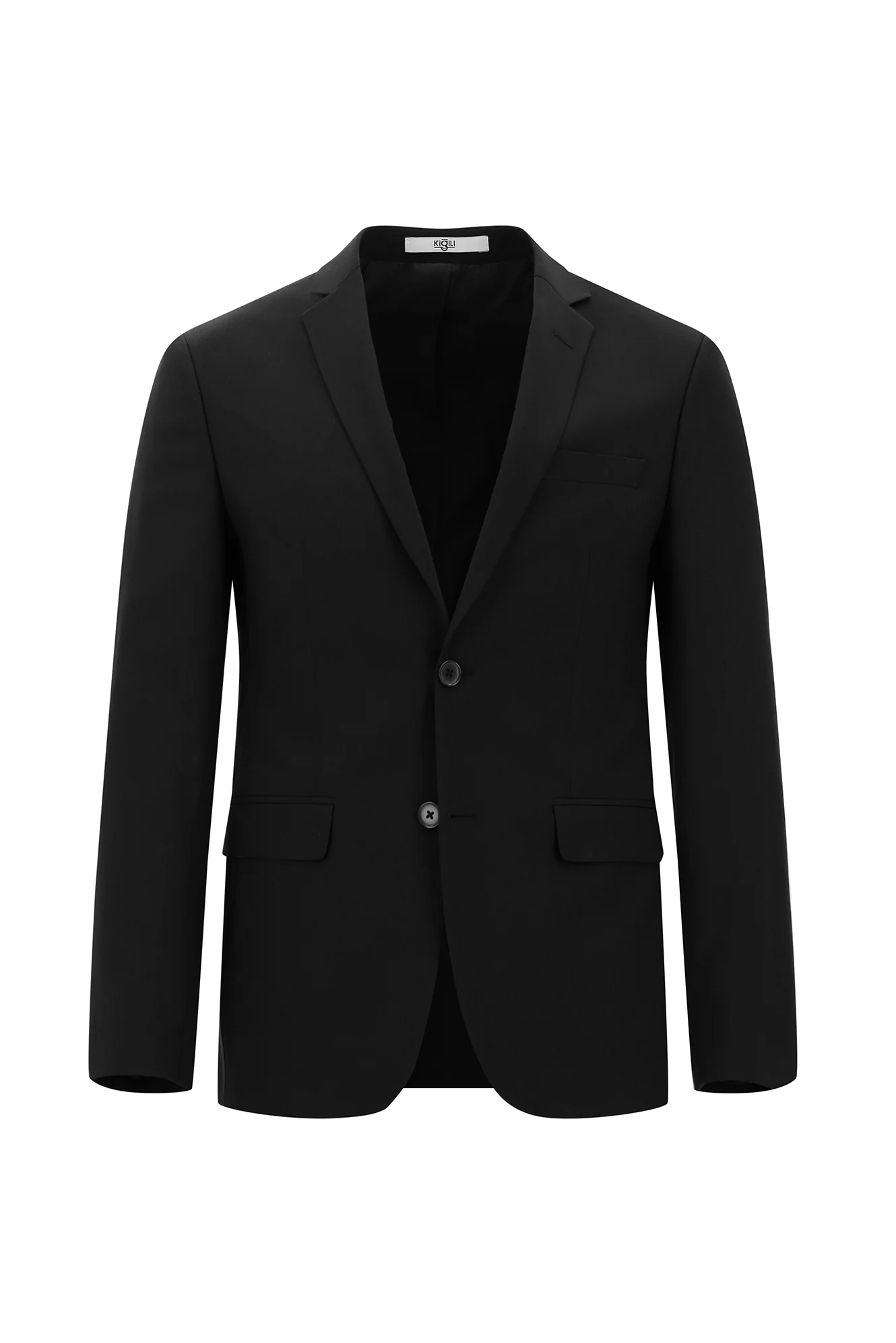 Siyah 7 Drop Super Slim Fit Eksra Dar Kesim Takım Elbise - Image 2