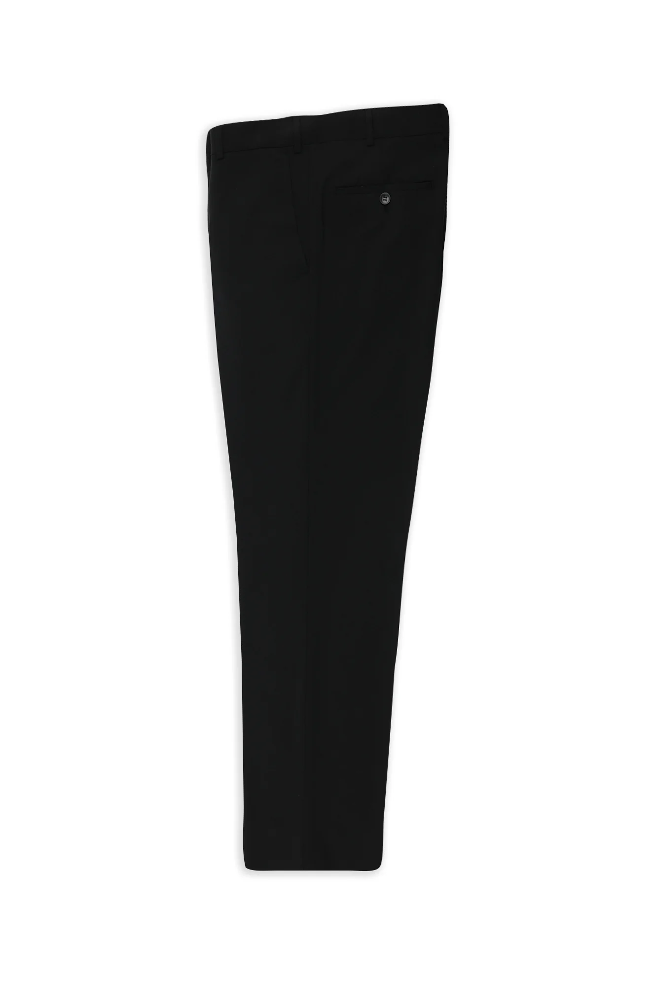 Siyah 7 Drop Slim Fit Dar Kesim Yünlü Klasik Pantolon
