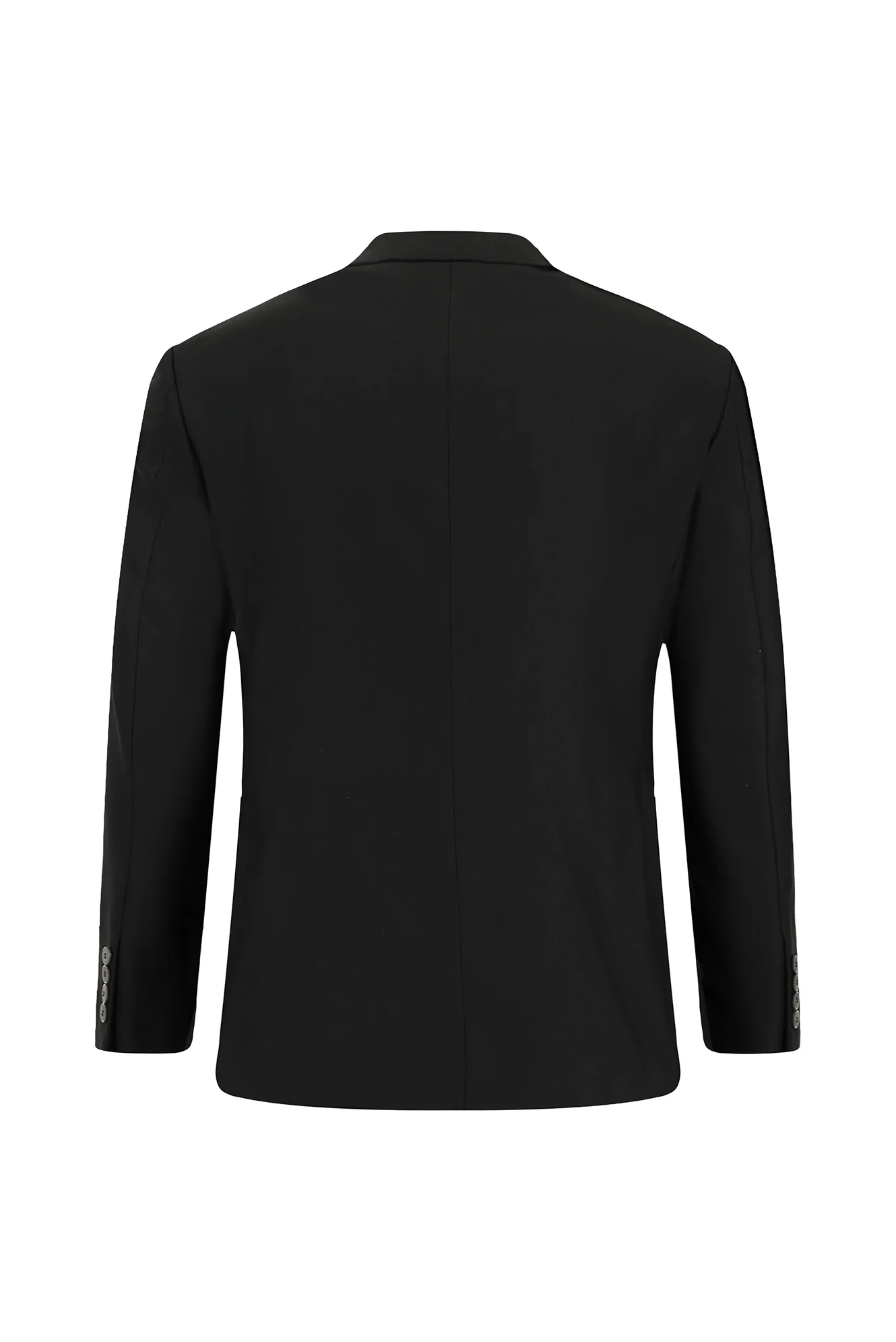Siyah 6 Drop Regular Fit Standart Kesim Desenli Takım Elbise - Image 3