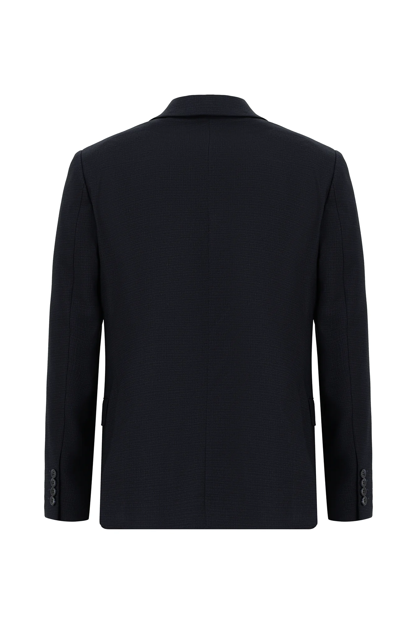 Siyah Lacivert 6 Drop Regular Fit Standart Kesim Desenli Takım Elbise - Image 3