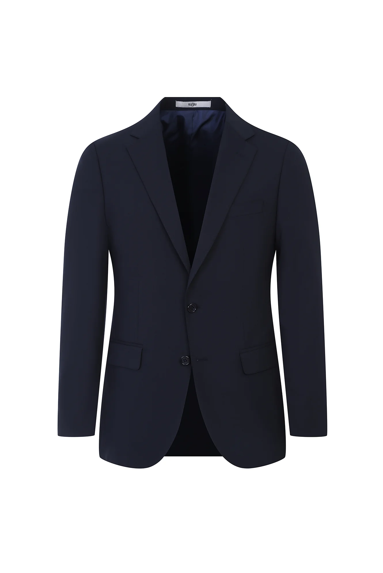 Siyah Lacivert 6 Drop Regular Fit Standart Kesim Yünlü Takım Elbise - Image 2