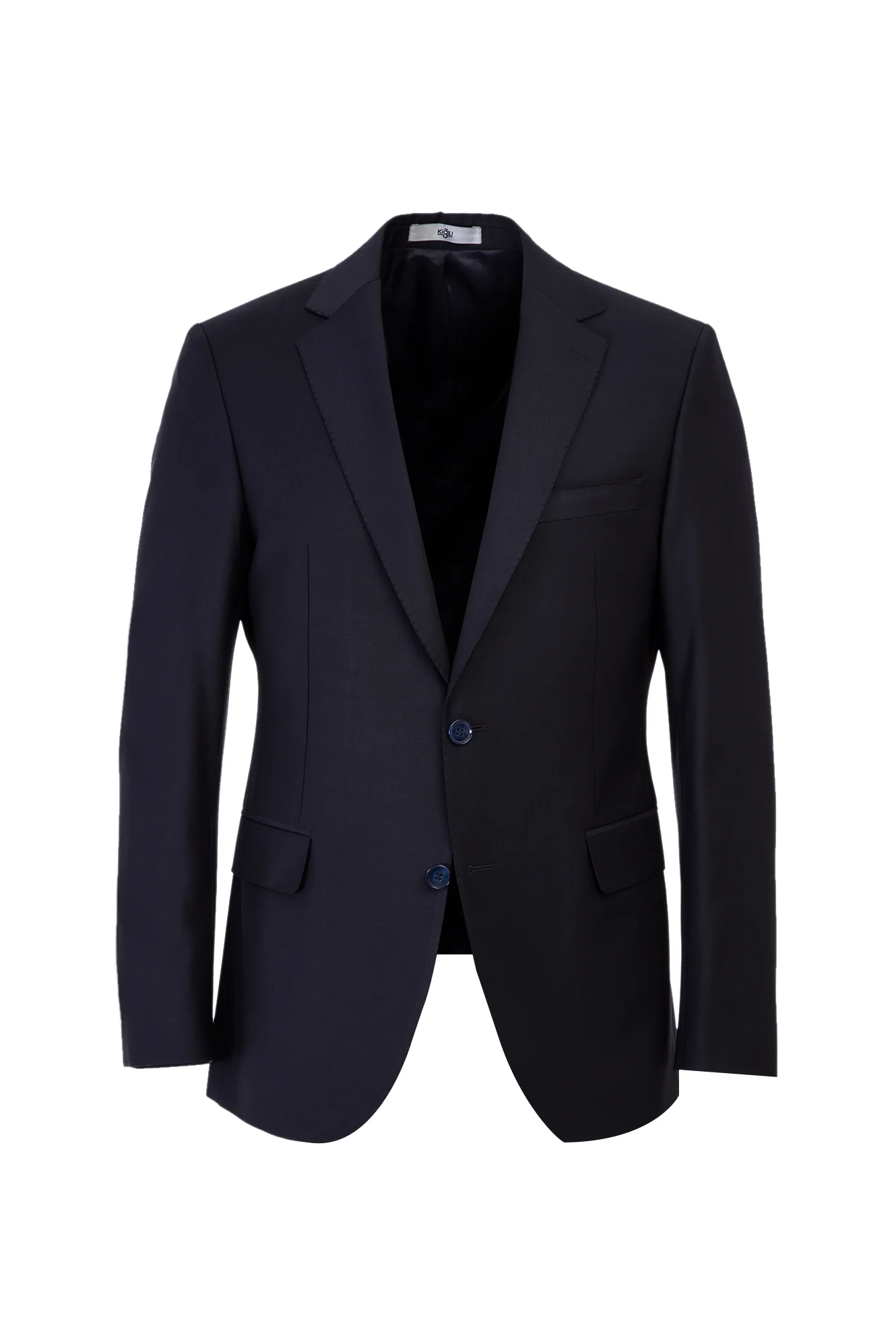Siyah Lacivert 6 Drop Regular Fit Standart Kesim Yünlü Takım Elbise - Image 2