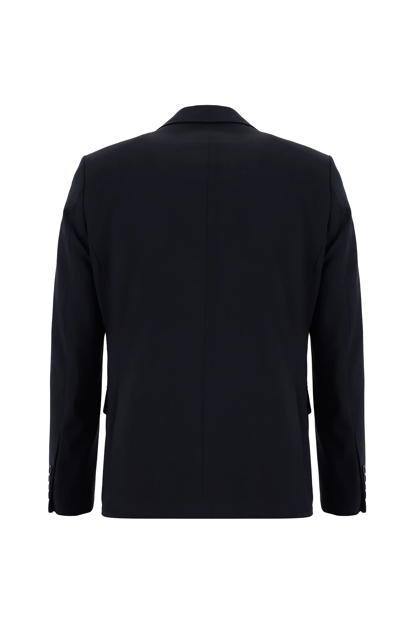Siyah Lacivert 8 Drop Long Slim Fit Uzun Dar Kesim Takım Elbise - Image 3