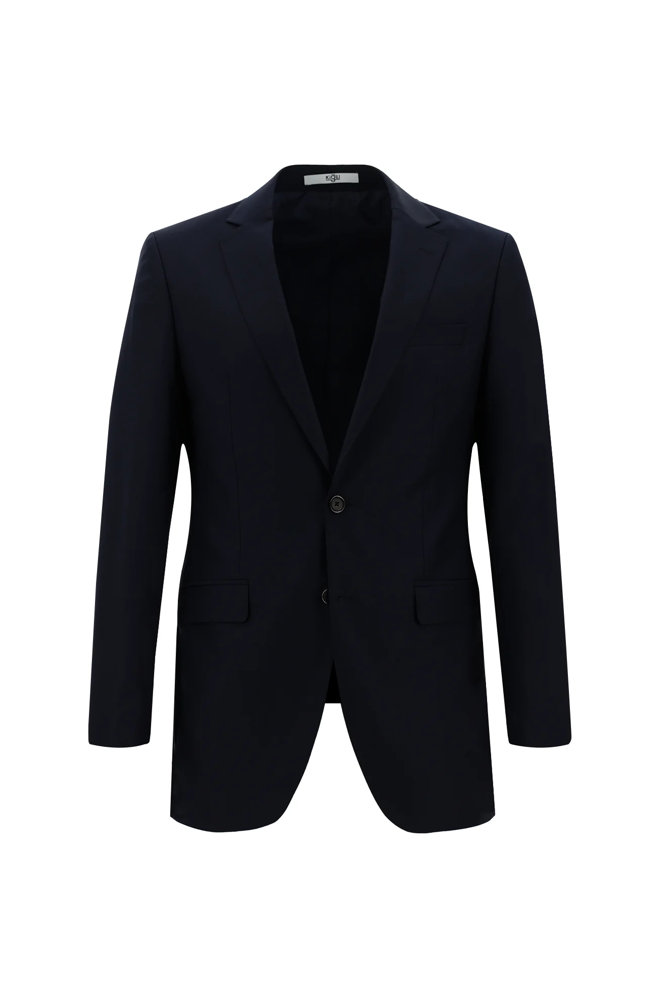 Siyah Lacivert 8 Drop Long Slim Fit Uzun Dar Kesim Takım Elbise - Image 2