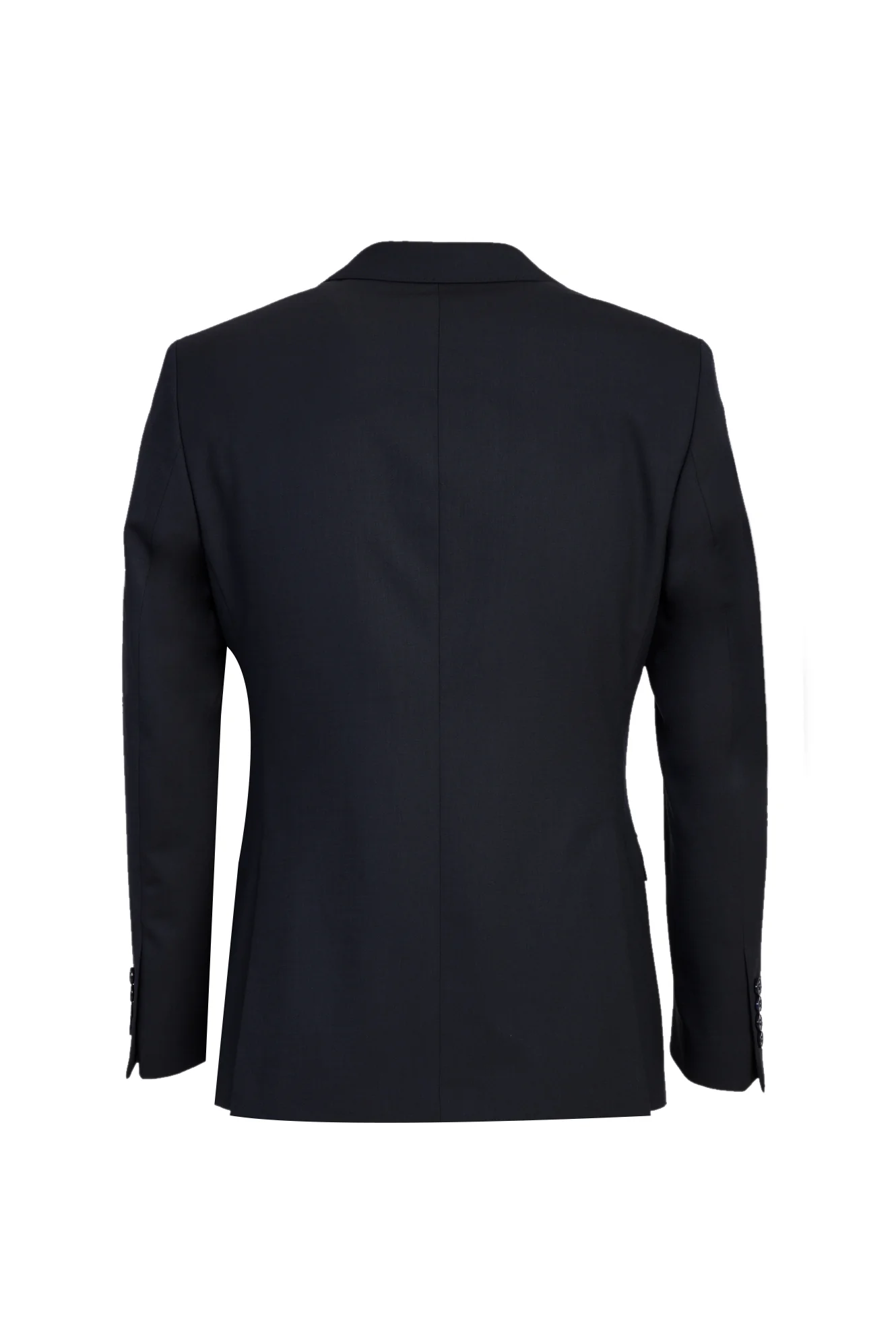 Siyah Lacivert 4 Drop Relaxed Fit Rahat Kesim Yünlü Takım Elbise - Image 3