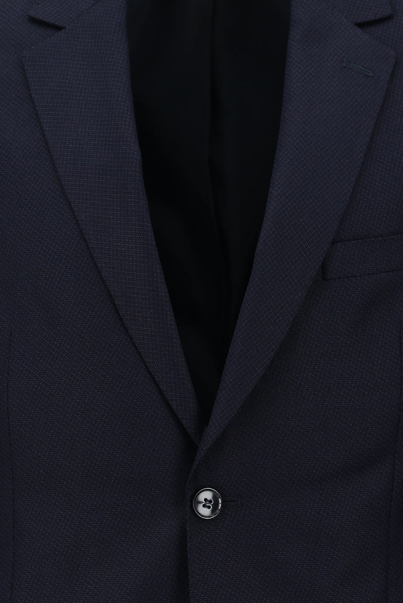 Siyah Lacivert 7 Drop Slim Fit Dar Kesim Kuşgözü Takım Elbise - Image 4