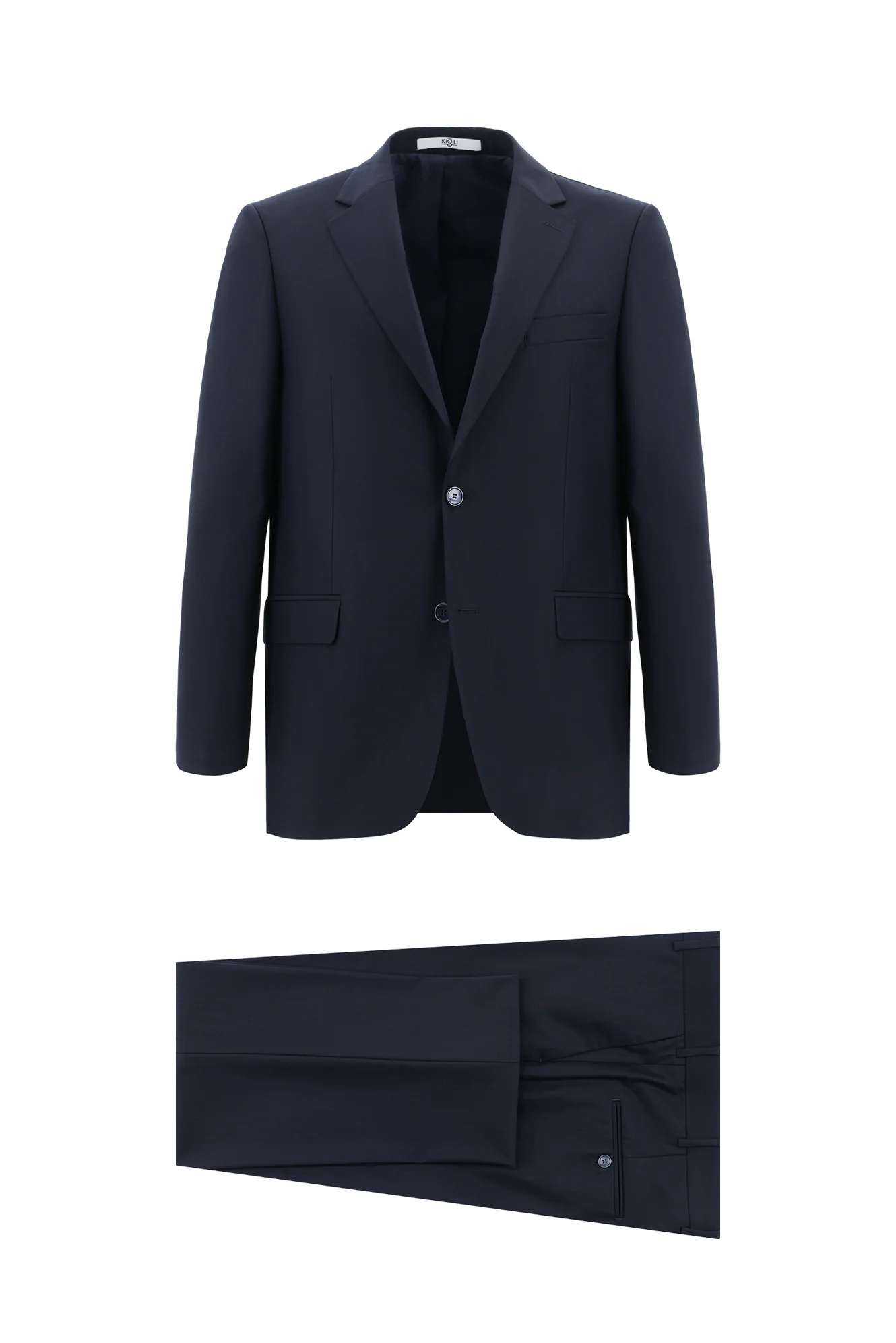 Siyah Lacivert 7 Drop Slim Fit Dar Kesim Takım Elbise