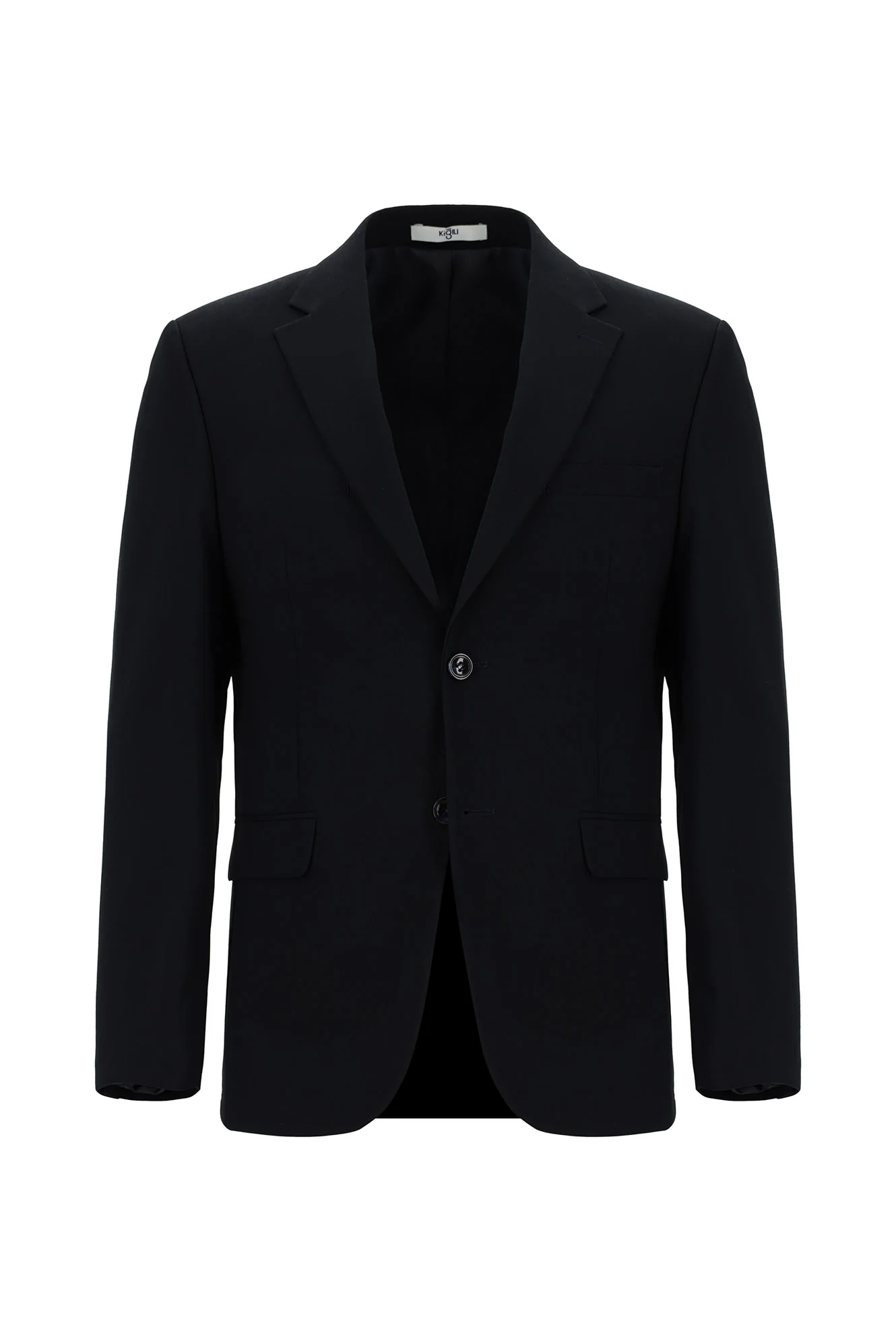 Siyah Lacivert 7 Drop Slim Fit Dar Kesim Takım Elbise - Image 2