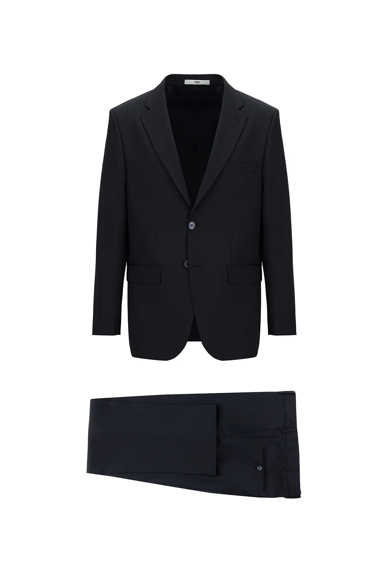 Siyah Lacivert 7 Drop Slim Fit Dar Kesim Takım Elbise