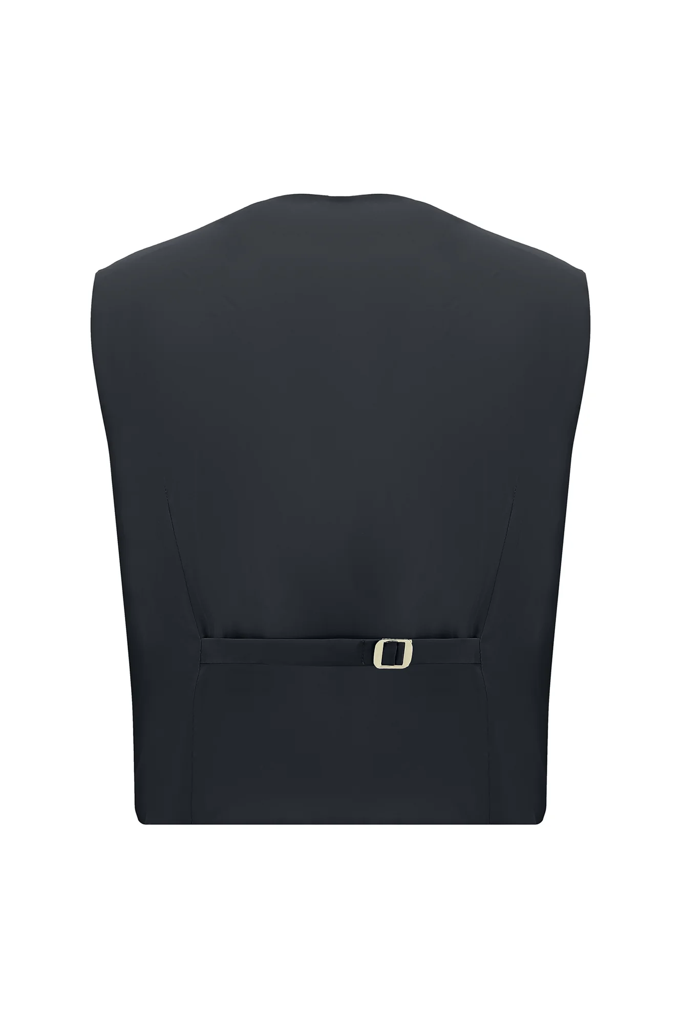 Siyah Lacivert 7 Drop Slim Fit Dar Kesim Yelekli Takım Elbise - Image 5
