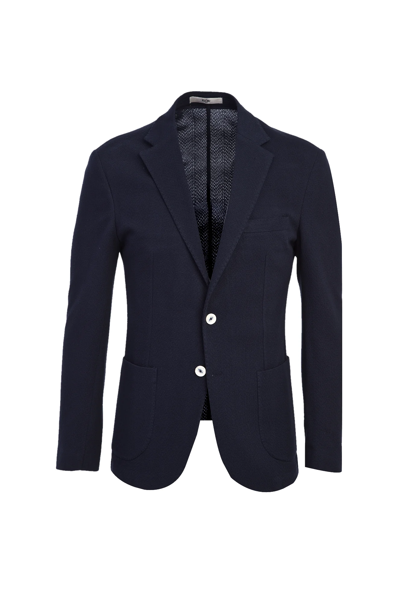 Siyah Lacivert 7 Drop Slim Fit Dar Kesim Ceket