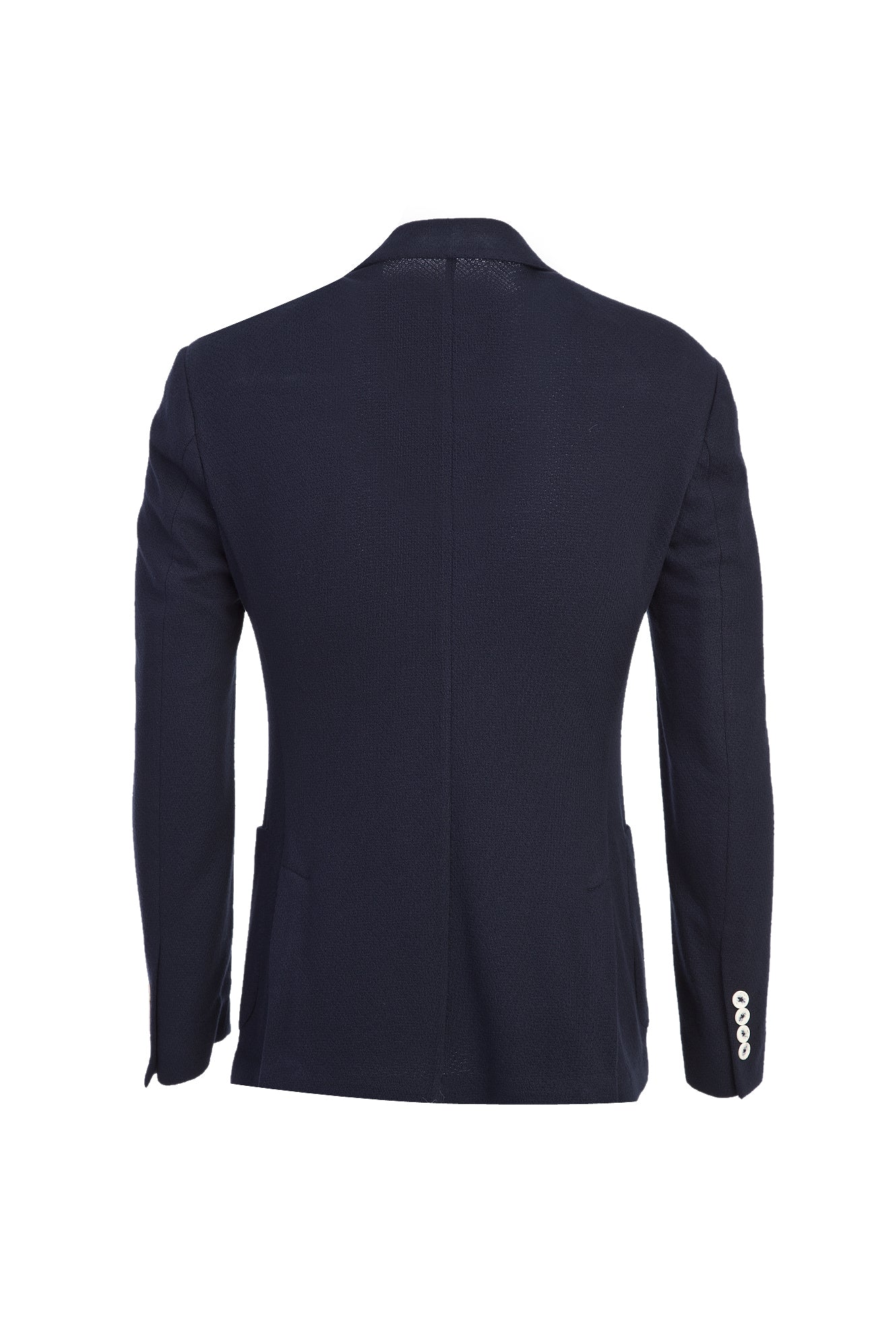 Siyah Lacivert 7 Drop Slim Fit Dar Kesim Ceket - Image 2