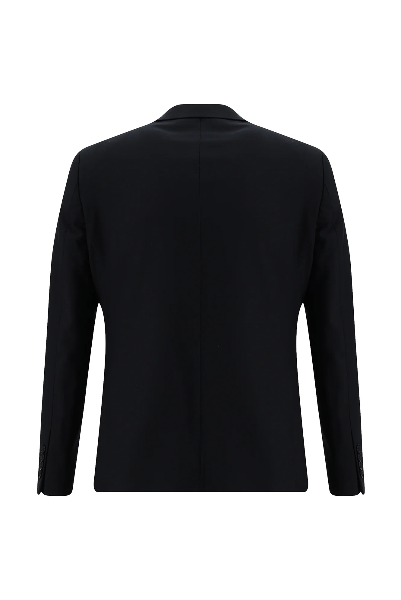 Siyah Lacivert 7 Drop Slim Fit Dar Kesim Yünlü Takım Elbise - Image 3