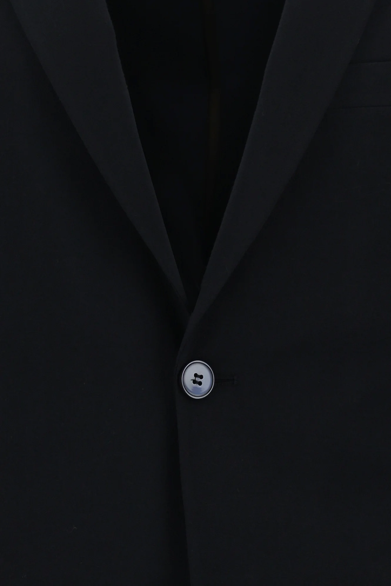 Siyah Lacivert 7 Drop Slim Fit Dar Kesim Yünlü Takım Elbise - Image 4