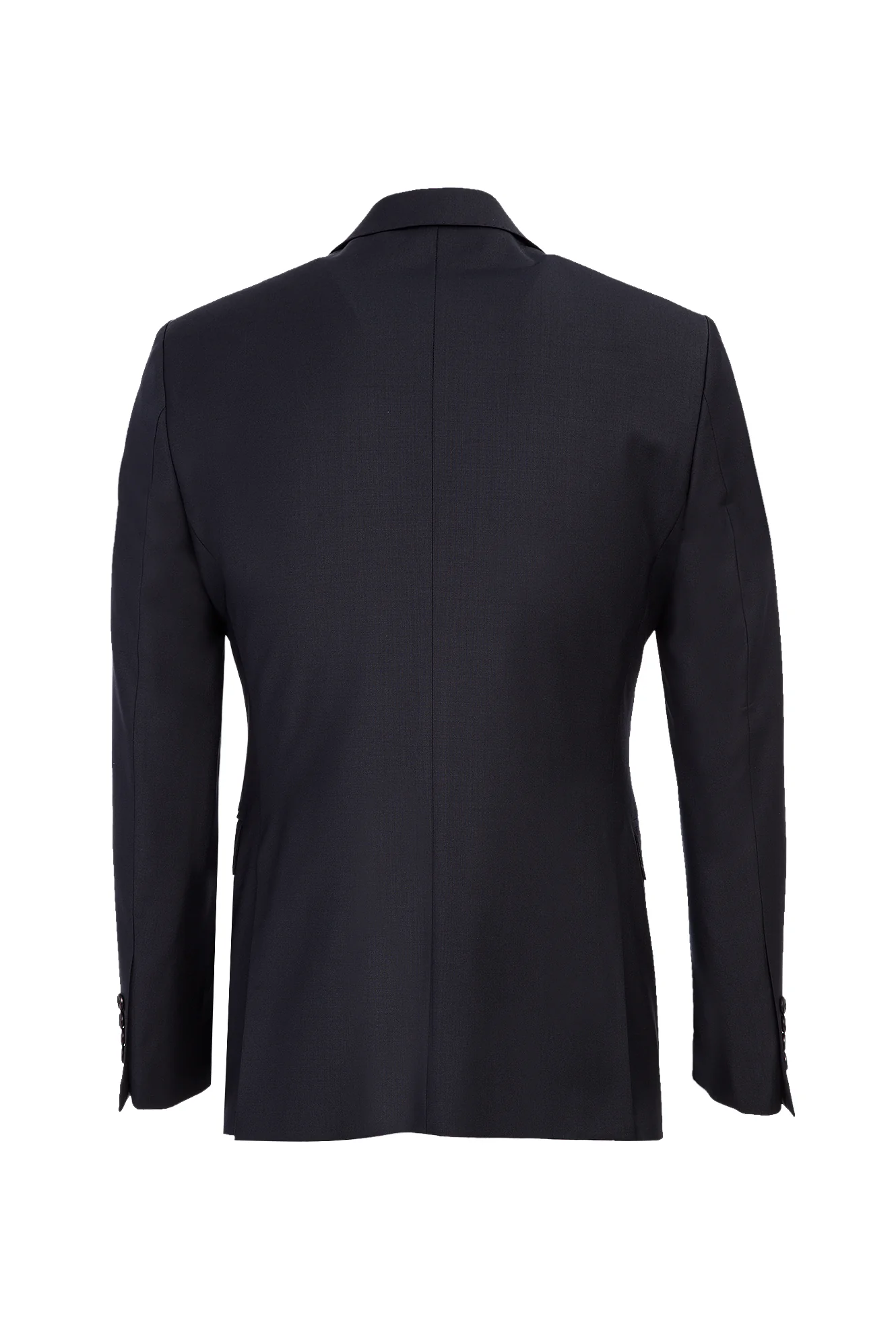 Siyah Lacivert 7 Drop Slim Fit Dar Kesim Yünlü Takım Elbise - Image 3