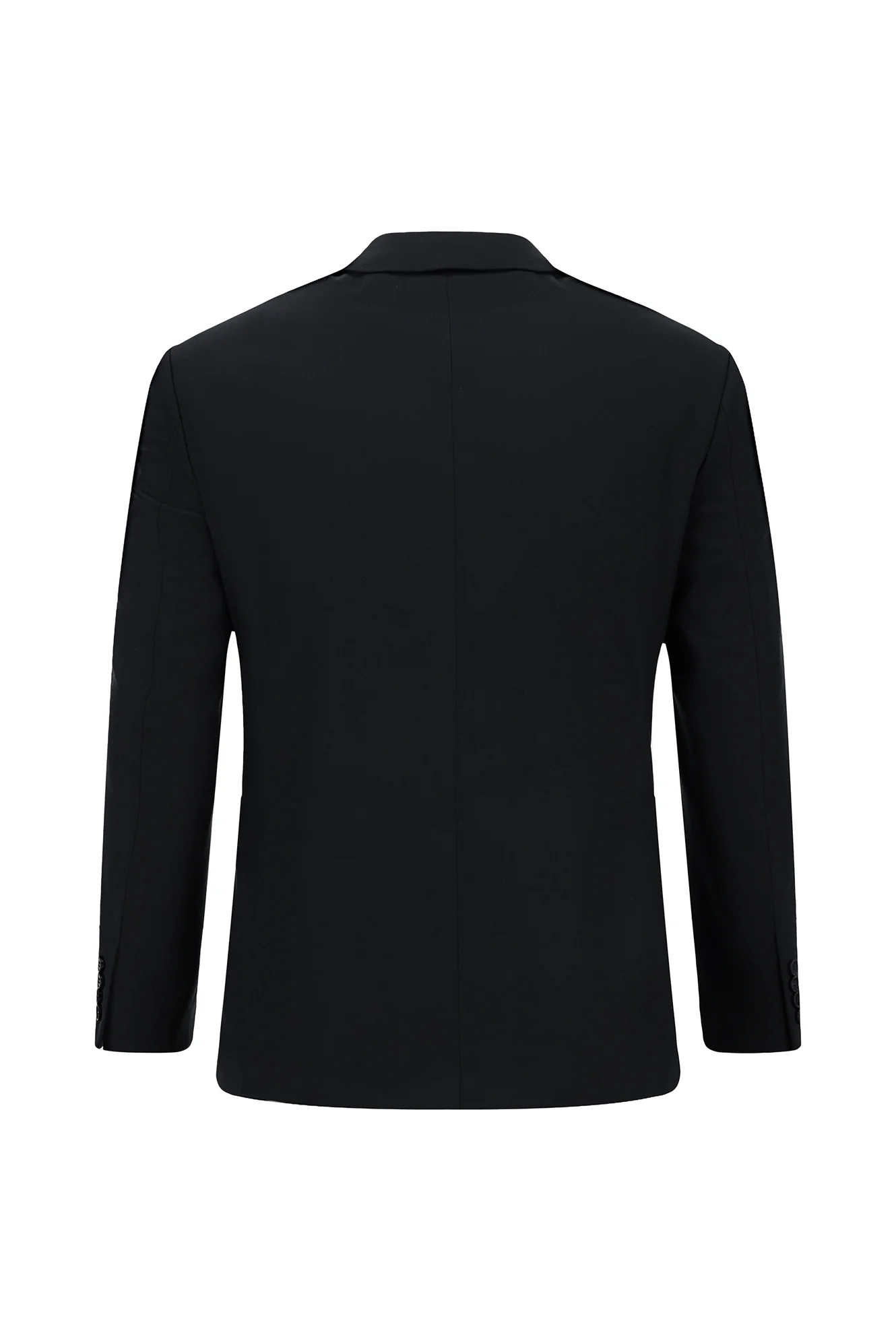 Siyah Lacivert 7 Drop Super Slim Fit Eksra Dar Kesim Pamuklu Lyocell Kruvaze Takım Elbise - Image 3