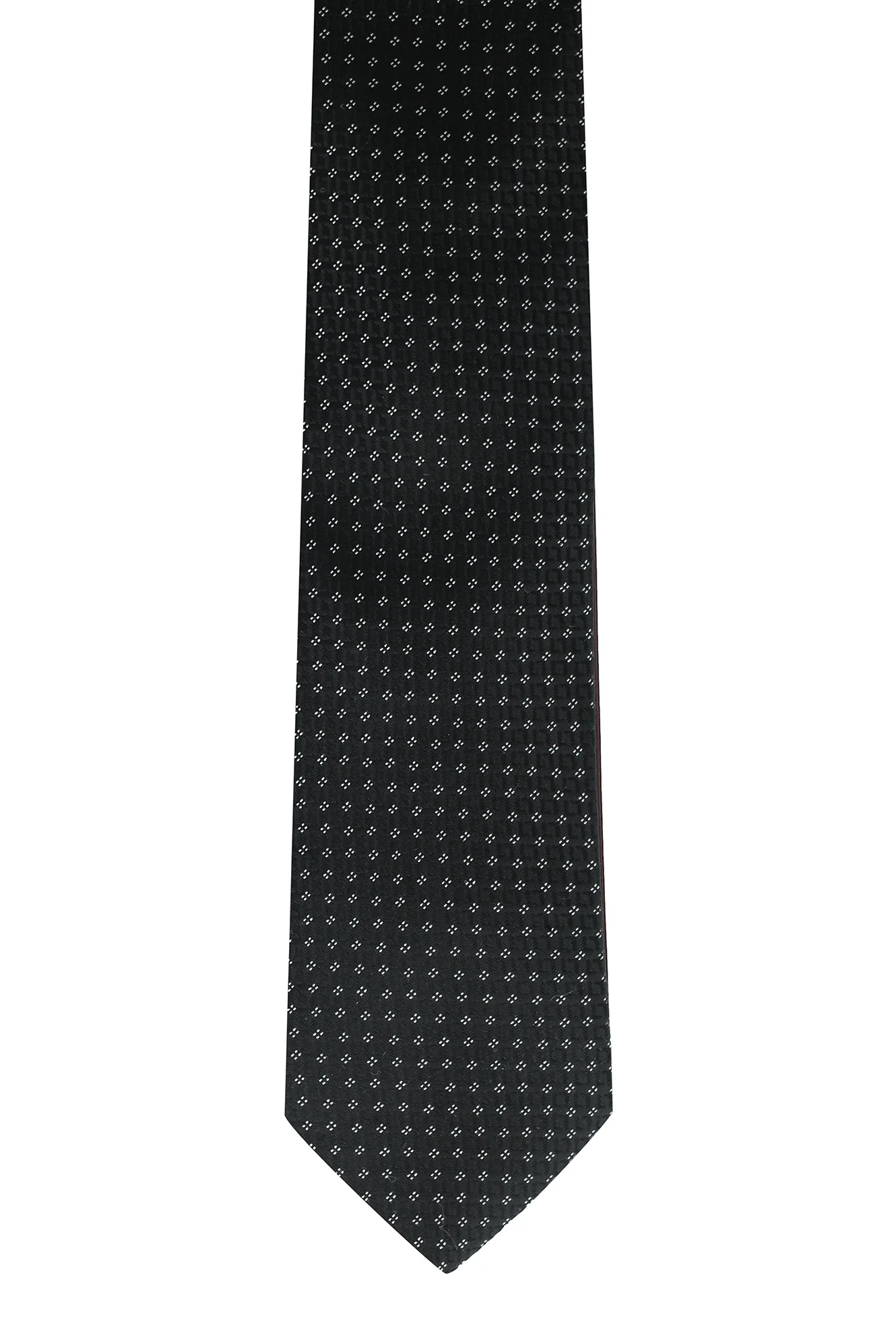 Siyah Mikro Desenli Kravat - Image 2