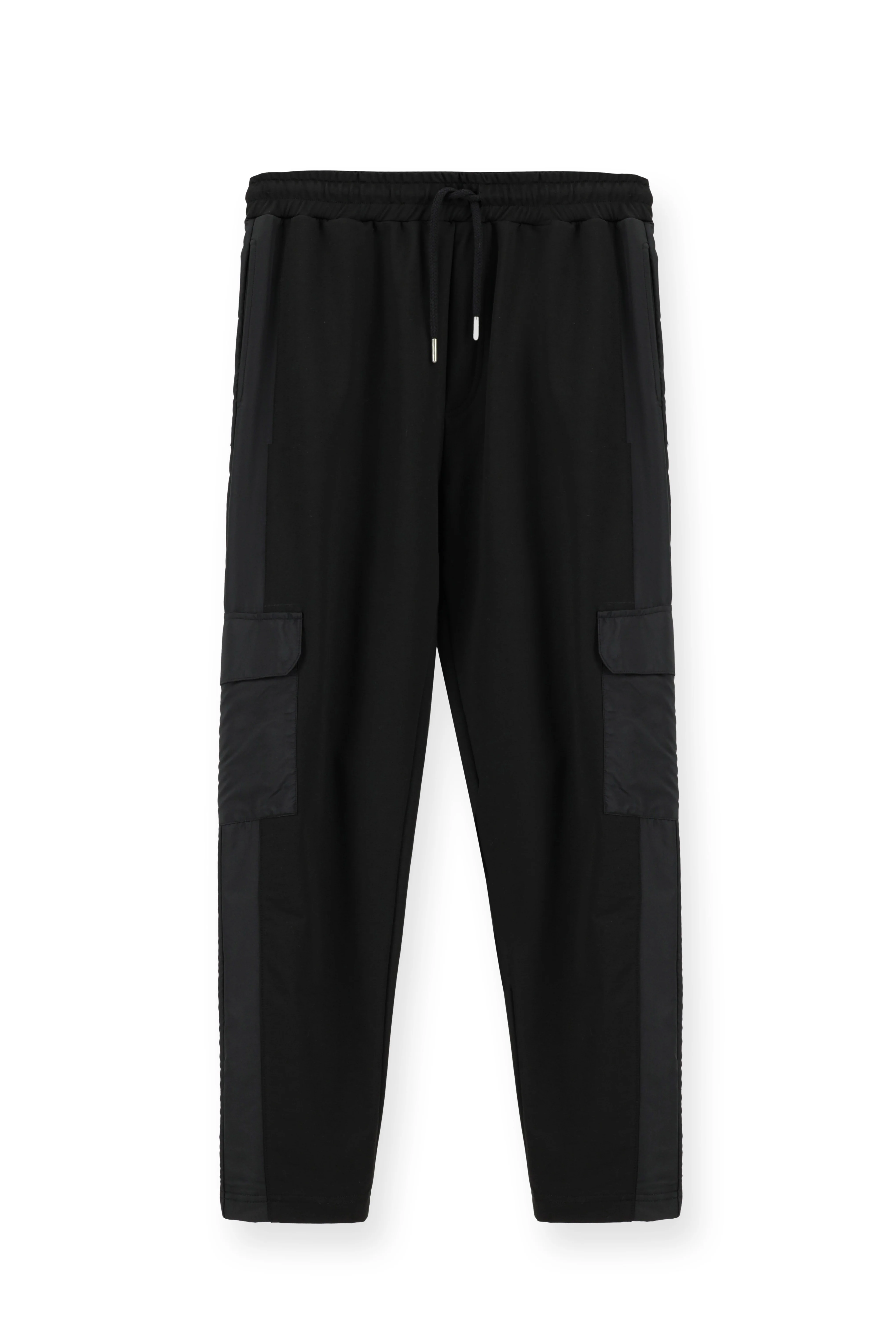 Siyah Pamuklu Kargo Cepli Sweatpant / Eşofman Altı - Image 8