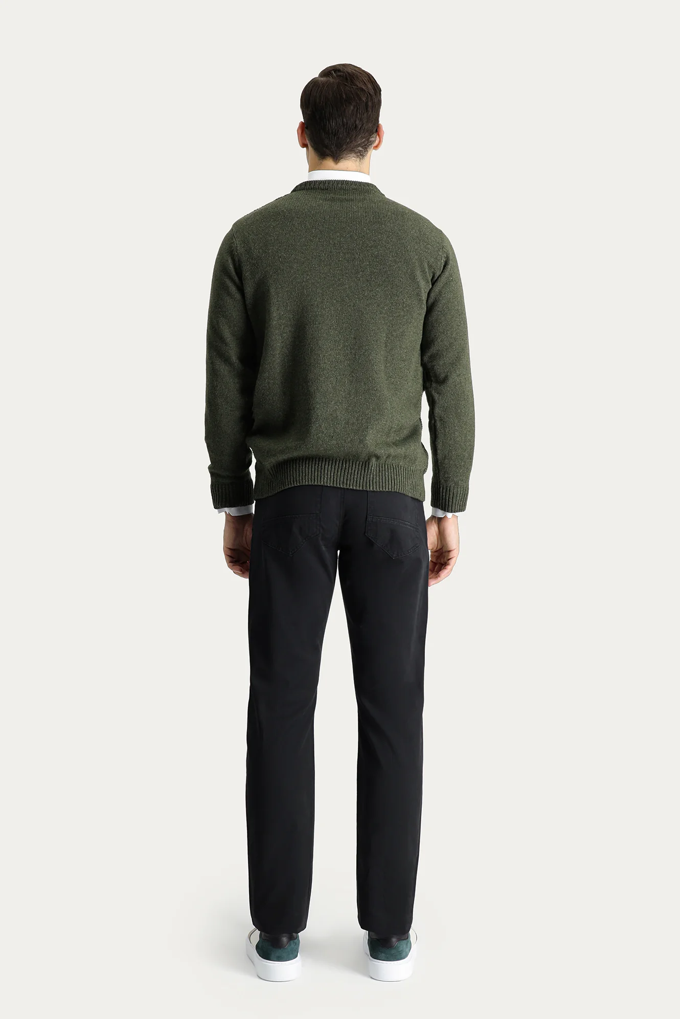 Siyah Regular Fit Standart Kesim Spor Pantolon - Image 3