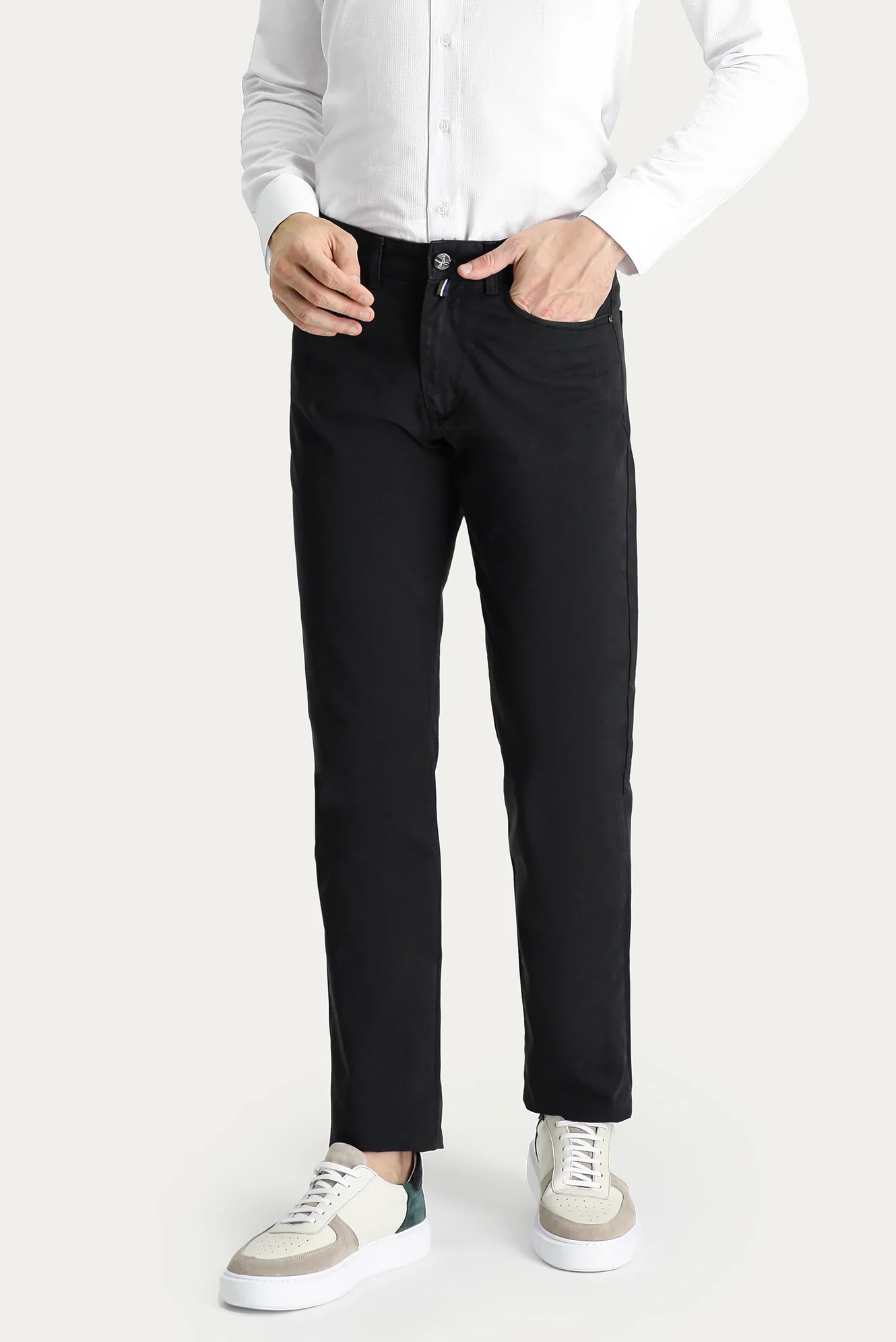 Siyah Regular Fit Standart Kesim Spor Pantolon - Image 4