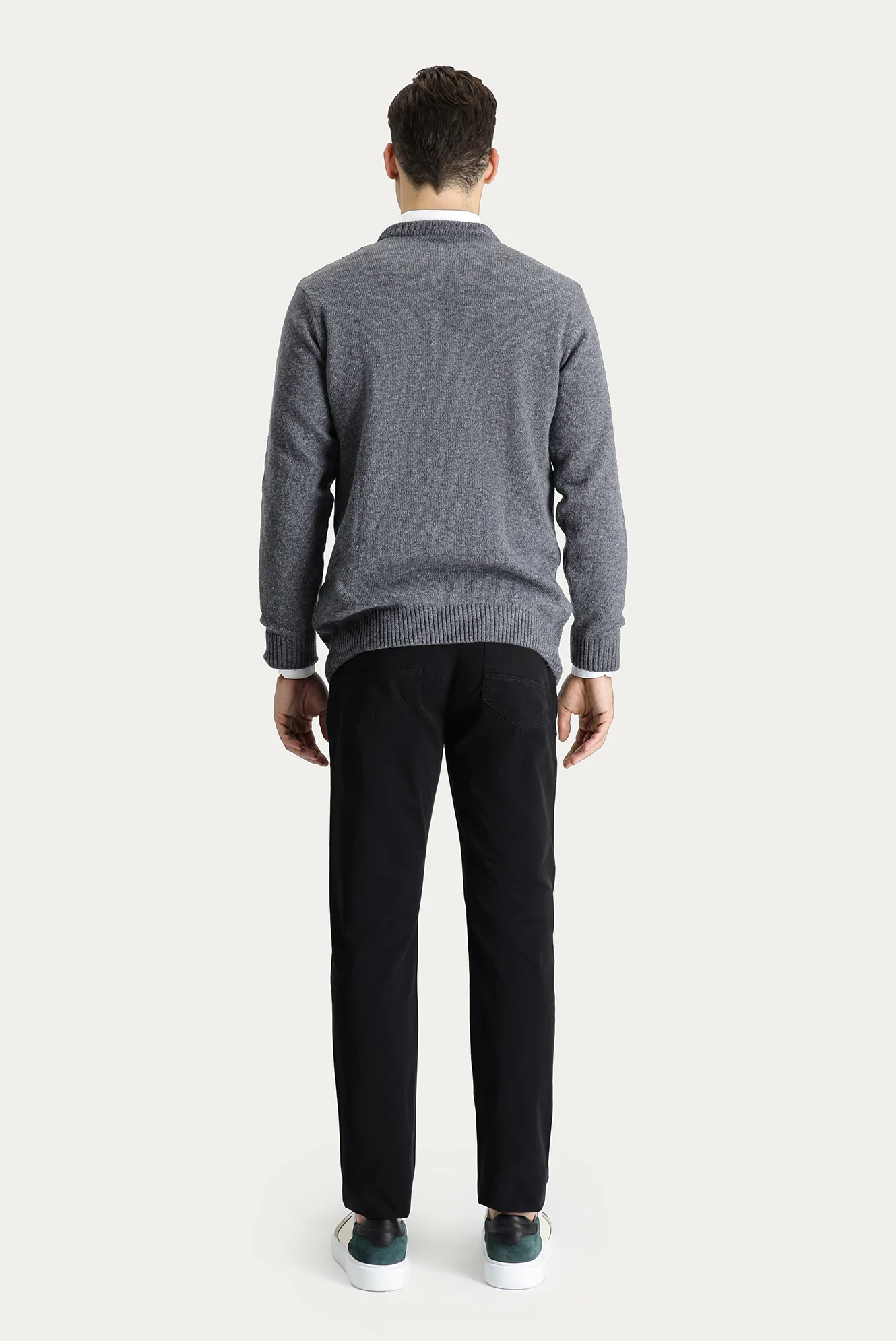 Siyah 7 Drop Super Slim Fit Eksra Dar Kesim Spor Pantolon - Image 4