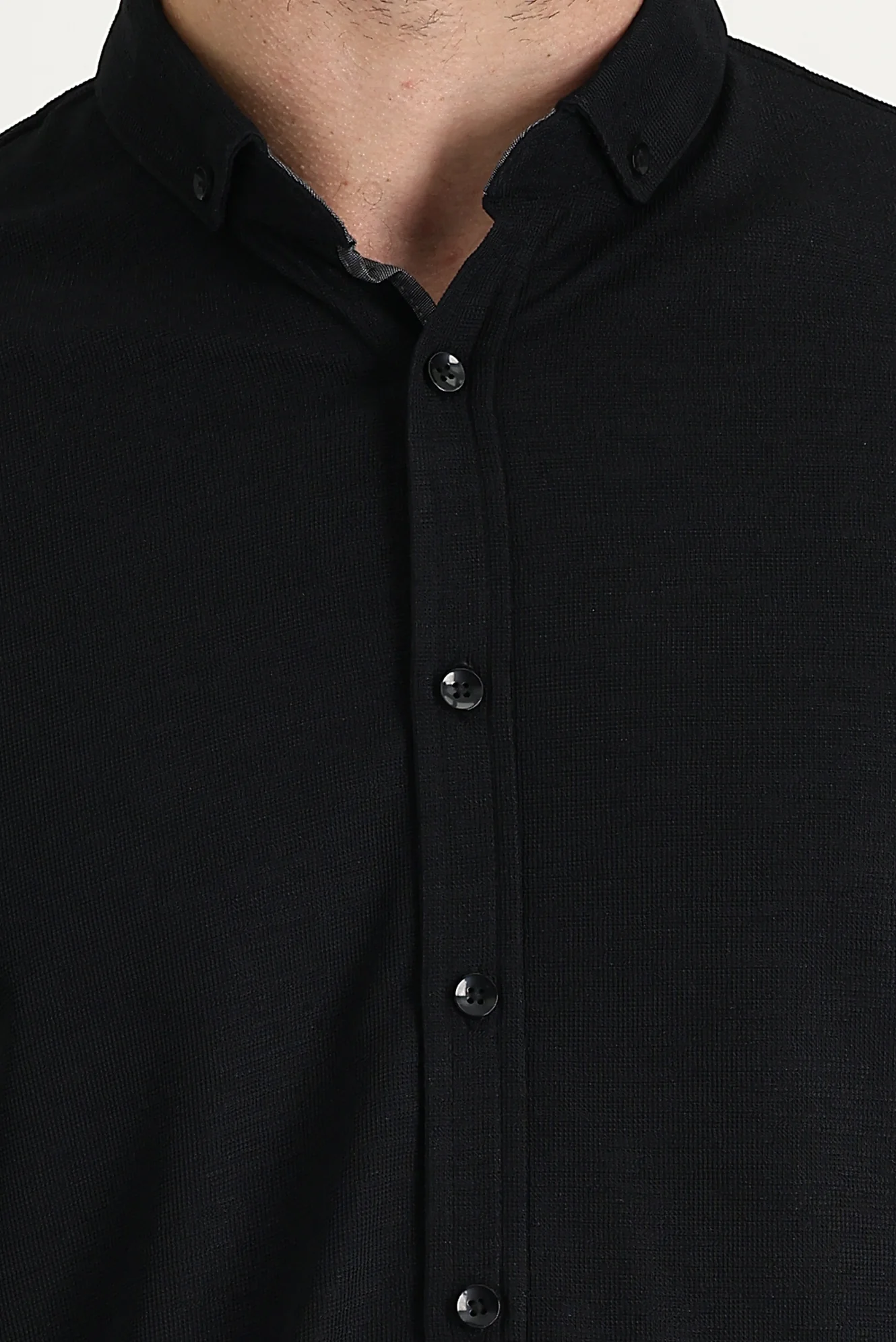 Siyah Polo yk gömlek model t-shırt - Image 4