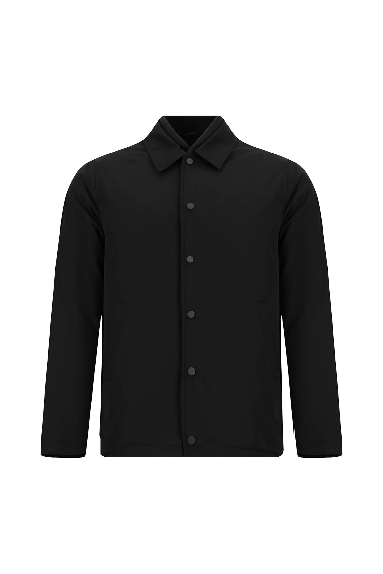 Siyah Çıtçıtlı Kapitone Mevsimlik Pamuklu Mont - Image 7