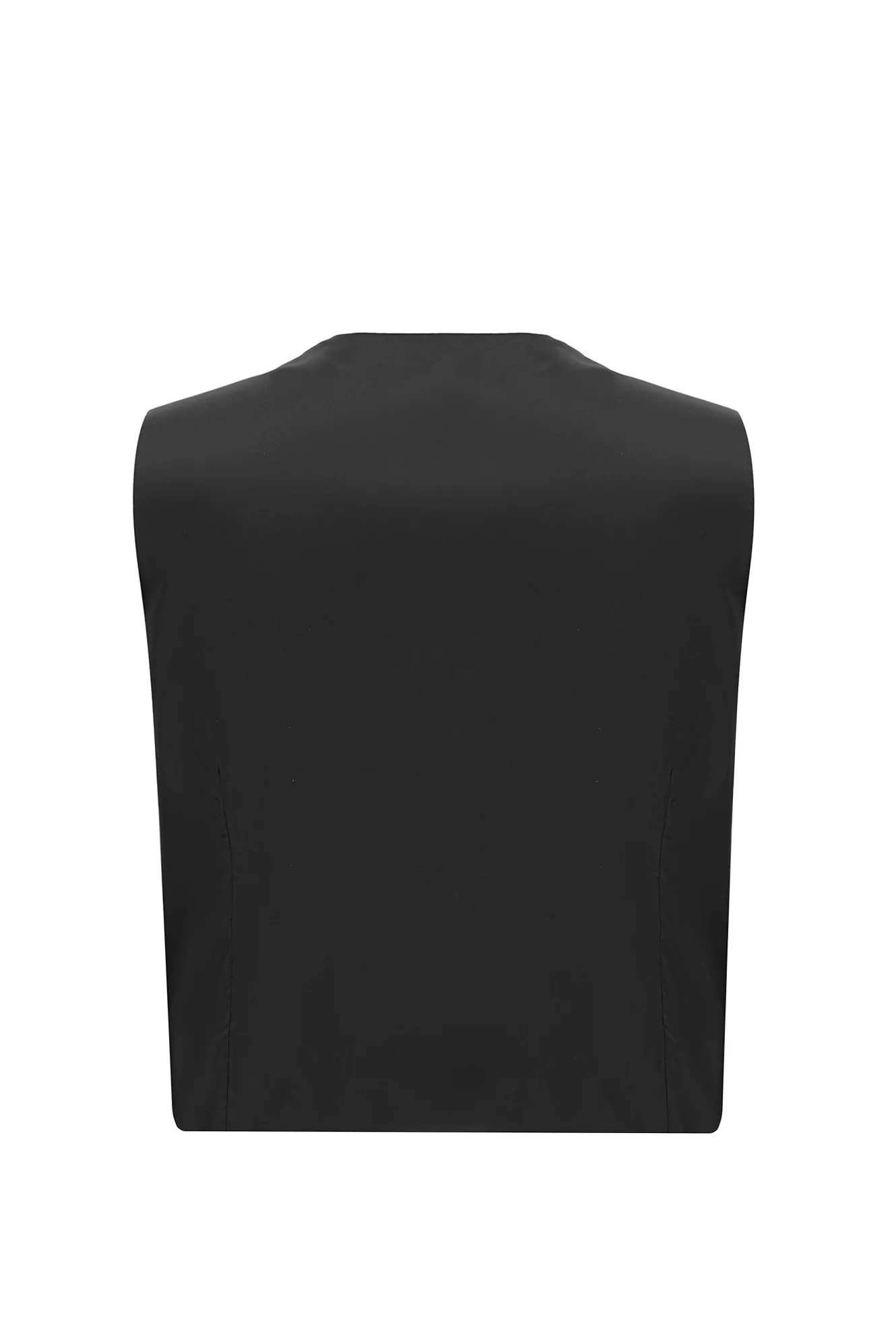 Siyah 6 Drop Regular Fit Standart Kesim Çizgili Kombinli Yelekli Takım Elbise - Image 8