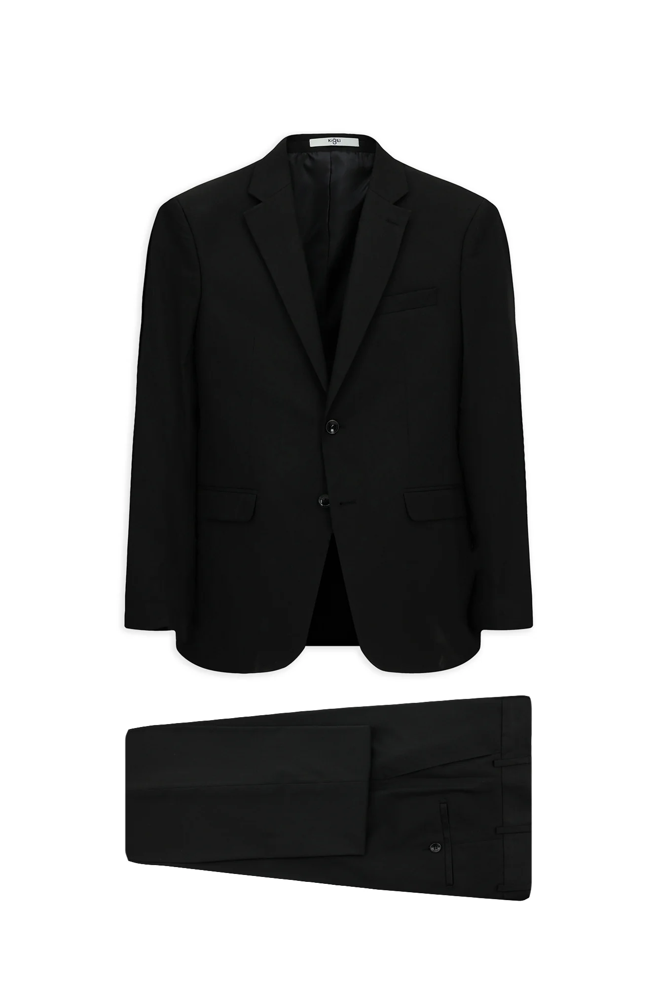 Siyah 7 Drop Super Slim Fit Eksra Dar Kesim Takım Elbise