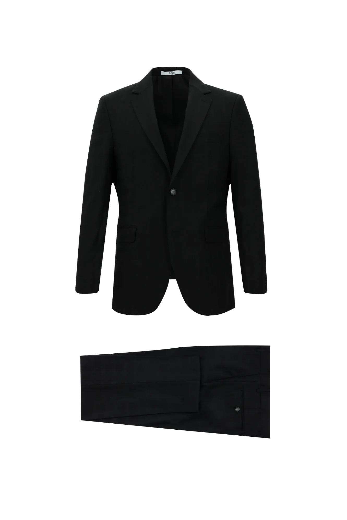 Siyah 6 Drop Regular Fit Standart Kesim Ekose Takım Elbise